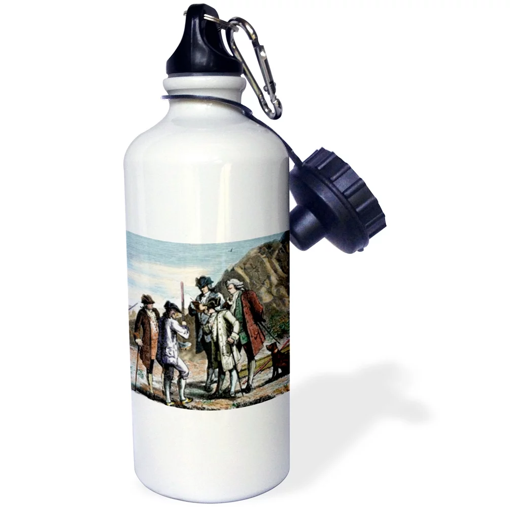 Engraving of Blaise Pascal, Mathematician, Historical Art - HI12 PRI0284 - Prisma 21 oz Sports Water Bottle wb-83053-1