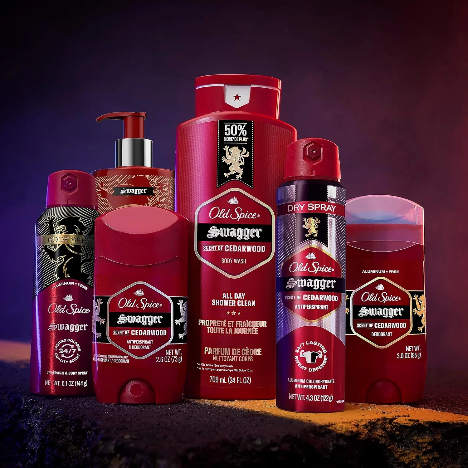 Old Spice Red Zone Swagger Body Wash, Scent of Confidence, 3 fl oz (Pack Of 6)