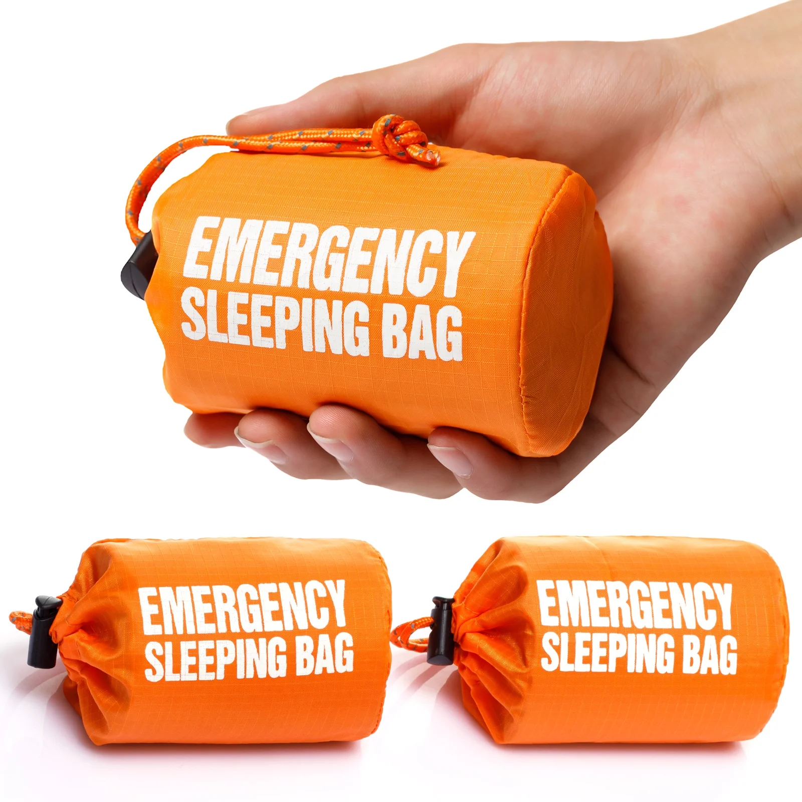 Mart Cobra Emergency Sleeping Bag 3-Pack – Ultra-Lightweight, Thermal Insulated, Waterproof, 84