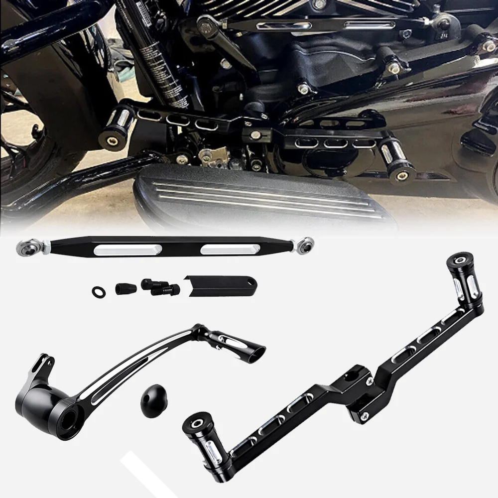 Astra Depot Shift Lever Toe/Heel Shifter Pegs + Brake Arm Lever Peg Pedal + Shift Linkage For 2008-2013 Harley Road King Street Electra Glide