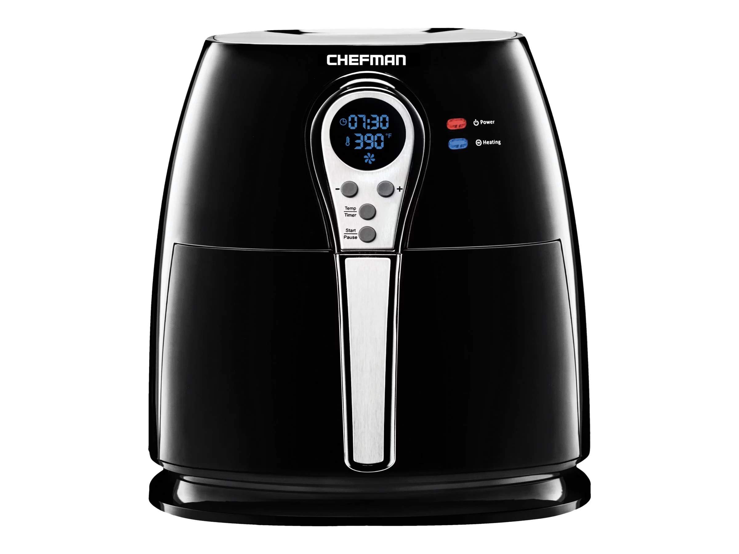 Chefman RJ38-P1 - Hot air fryer - 2.6 qt - black/stainless steel