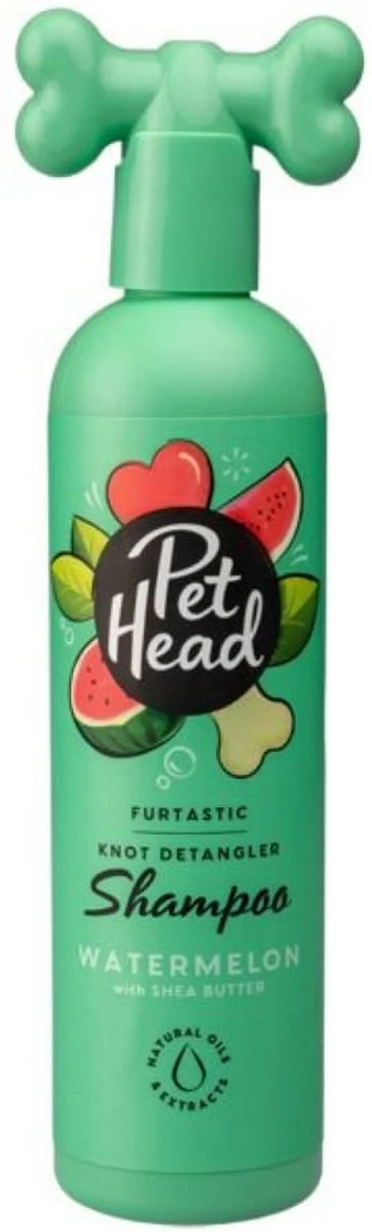 Pet Head Furtastic Knot Detangler Shampoo for Dogs Watermelon with Shea Butter [Dog Shampoo and Conditioner, Dog Supplies] 16 oz