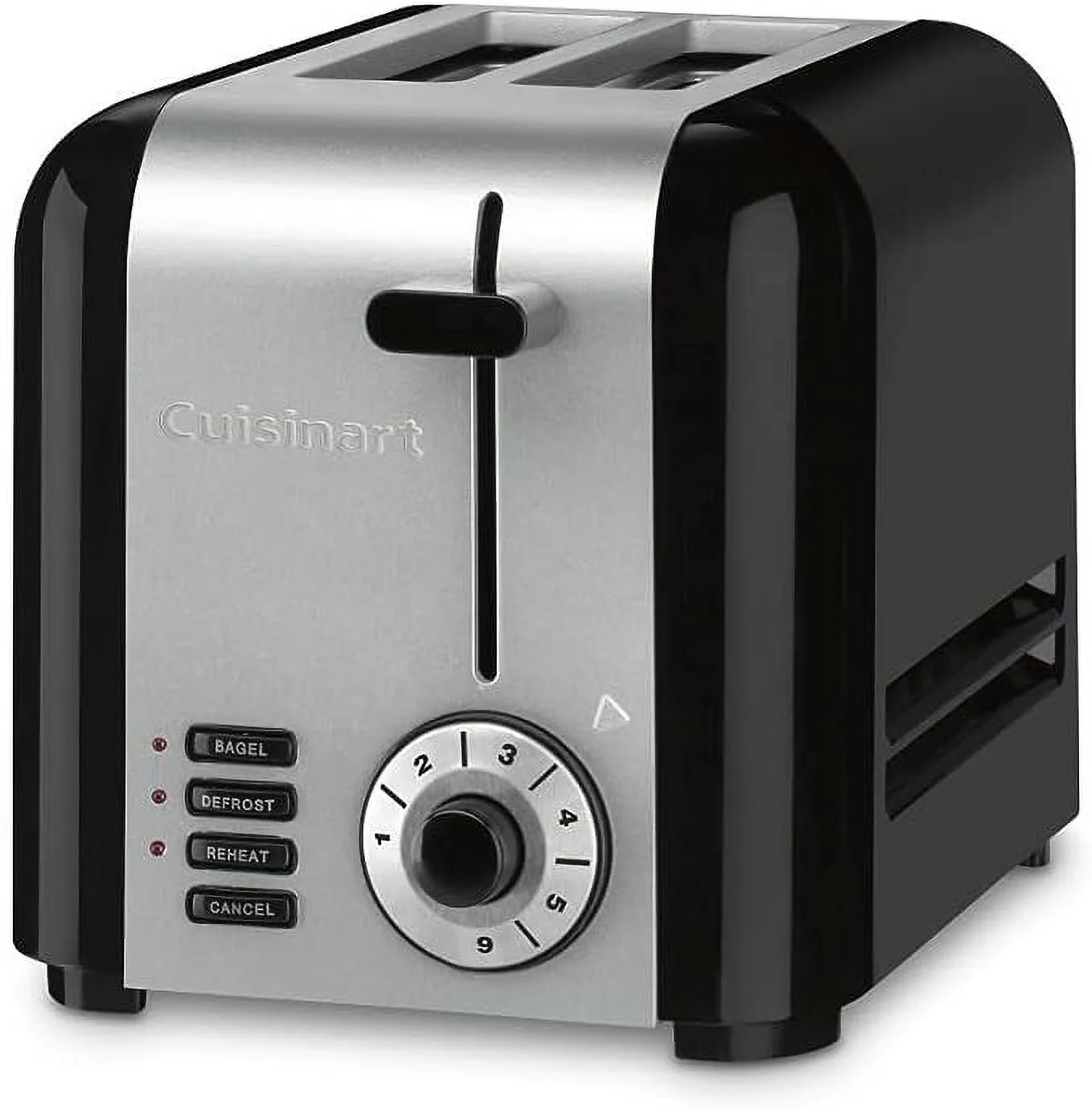Open Box CUISINART CPT-320 2-Slice Compact Stainless Steel Toaster - BLACK