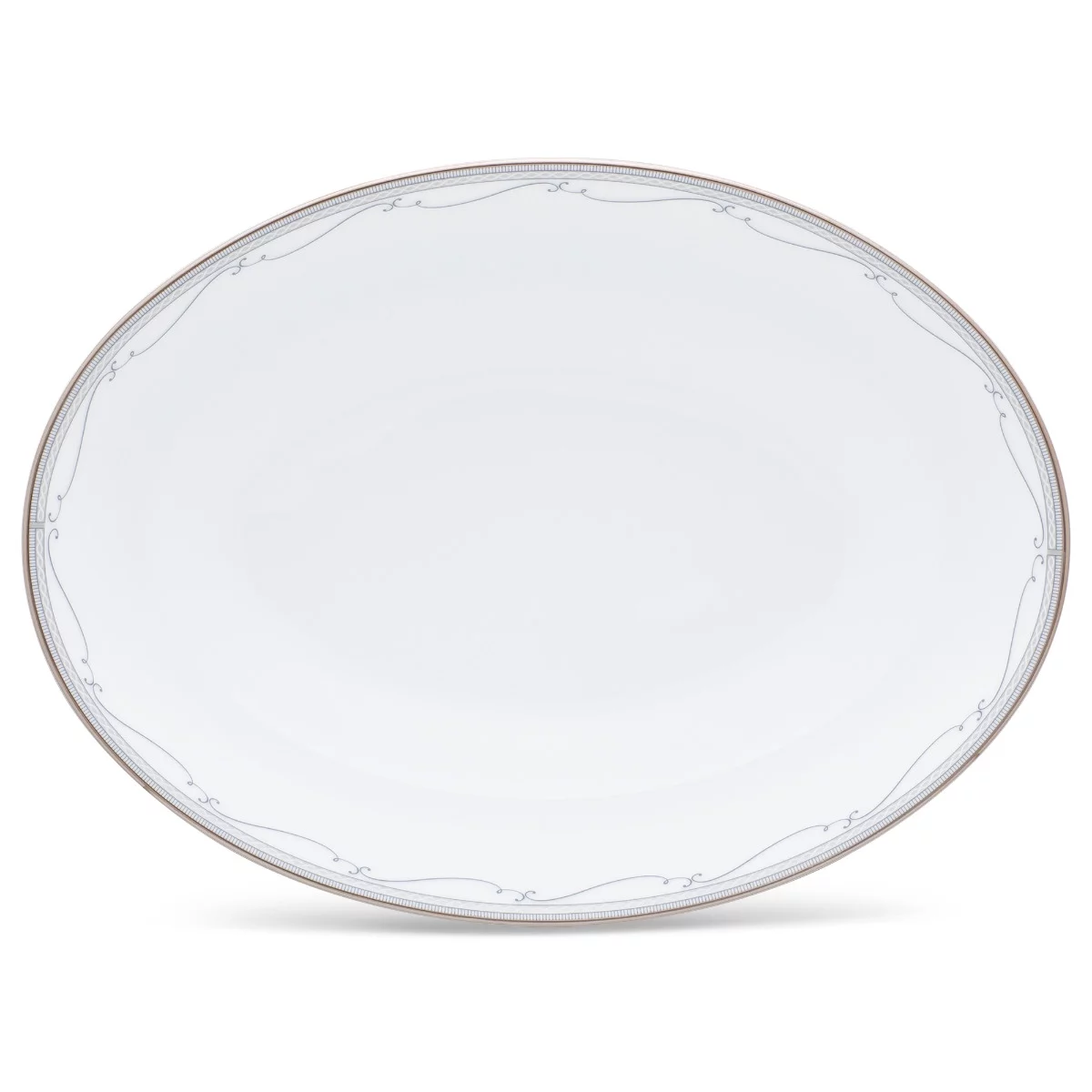 Noritake Satin Flourish Oval Vegetable Bowl