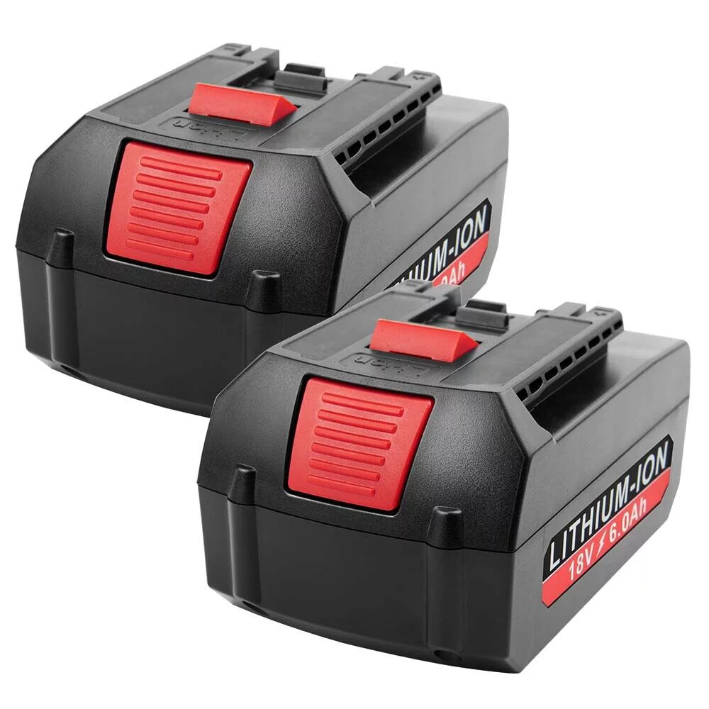 2PCS 18V for Bosch BAT618 BAT609 Battery BAT620 BAT610G BAT619G 24618-01 6.0AH