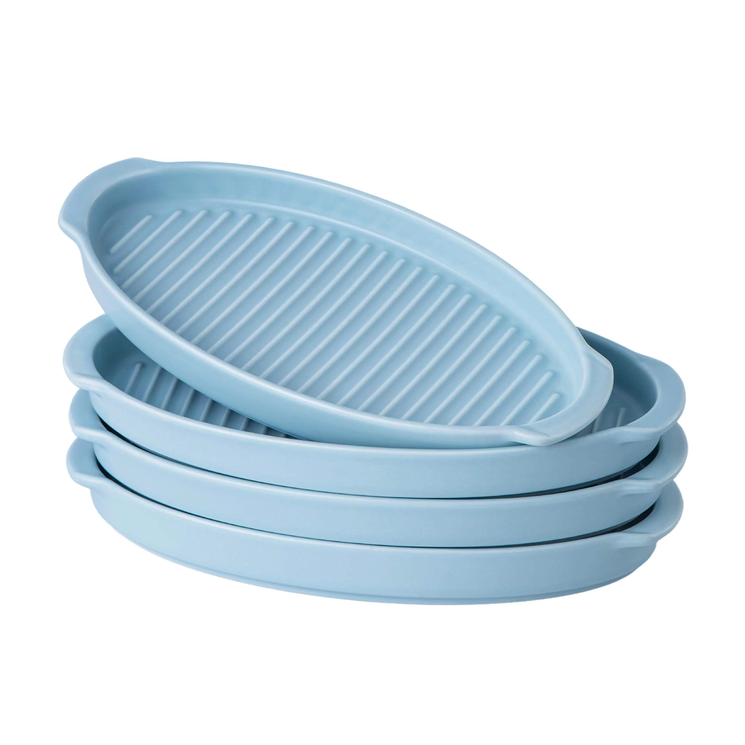 Bruntmor Set Of 4 Ceramic Matte Glaze Baking Dish 10