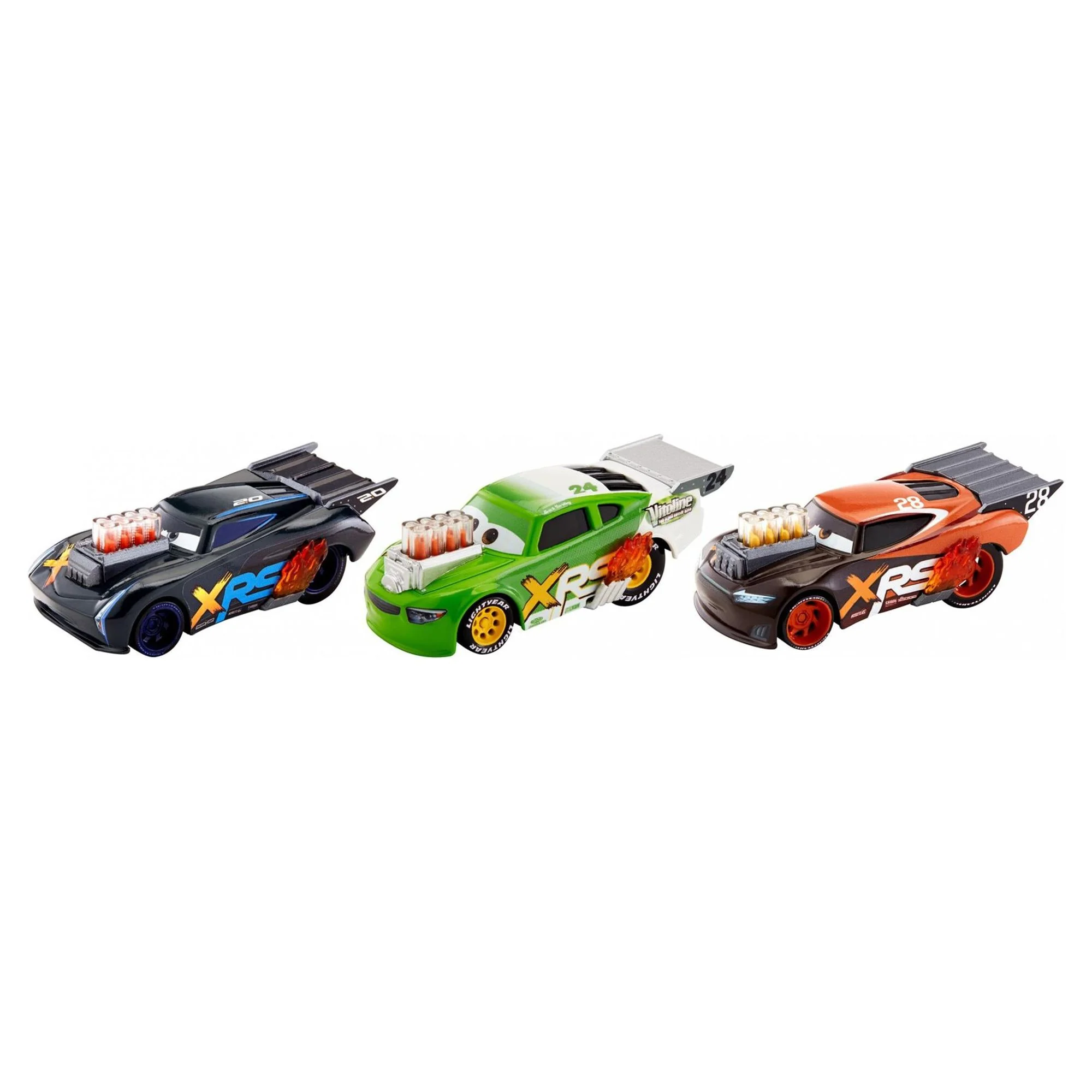 Disney Pixar Cars XRS Drag Racing Vehicle 3-Pack Set