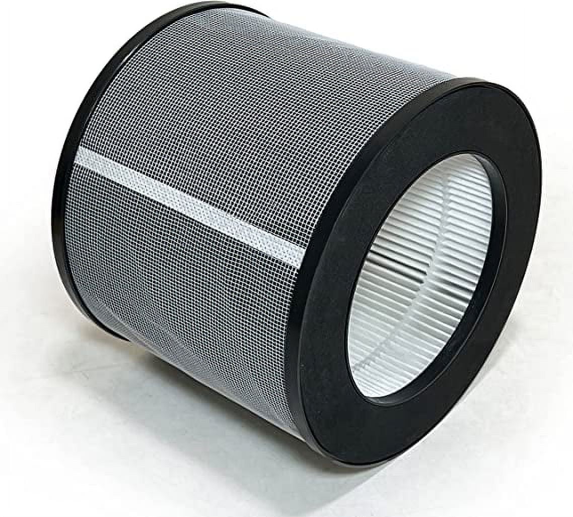 Nispira 3-in-1 True HEPA Replacement Filter for Air Purifier | Compatible with TaoTronics TT-AP006 | Remove Smoke, Dust, Pollen | 2 Pack