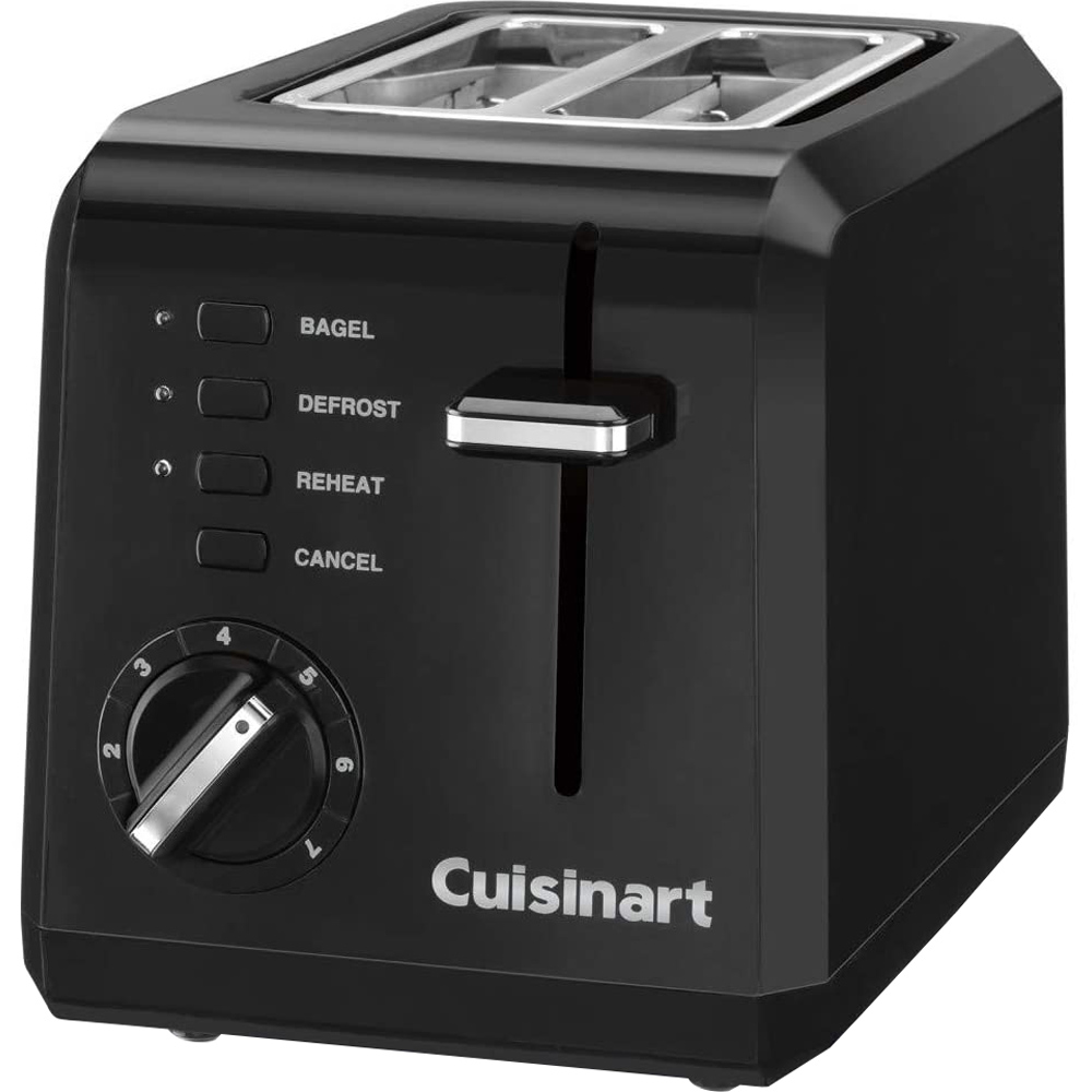 Restored Cuisinart CPT-122 Compact 2-Slice Toaster (Black) (Refurbished)