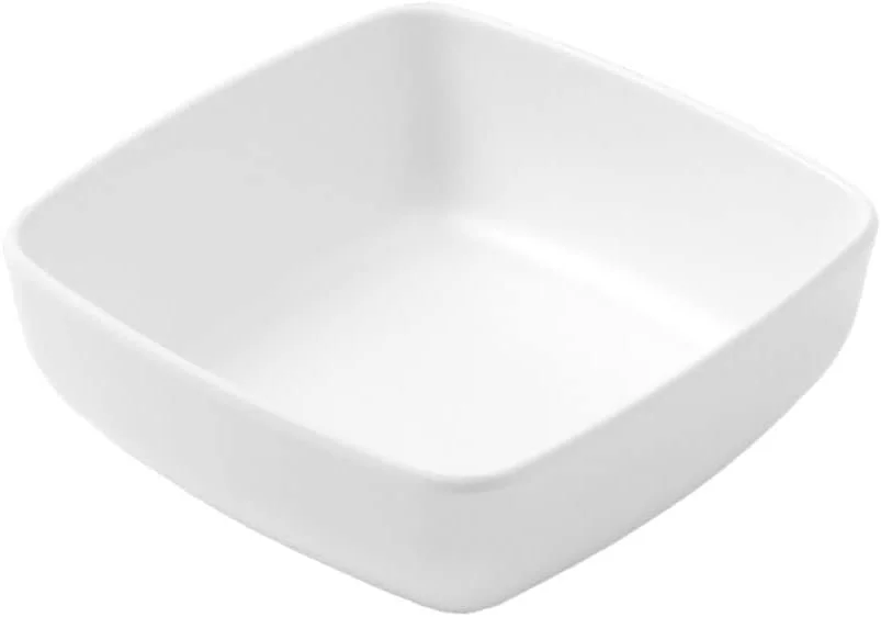 American Metalcraft GGSW5 White Melamine 12.5 Ounce Square Bowl