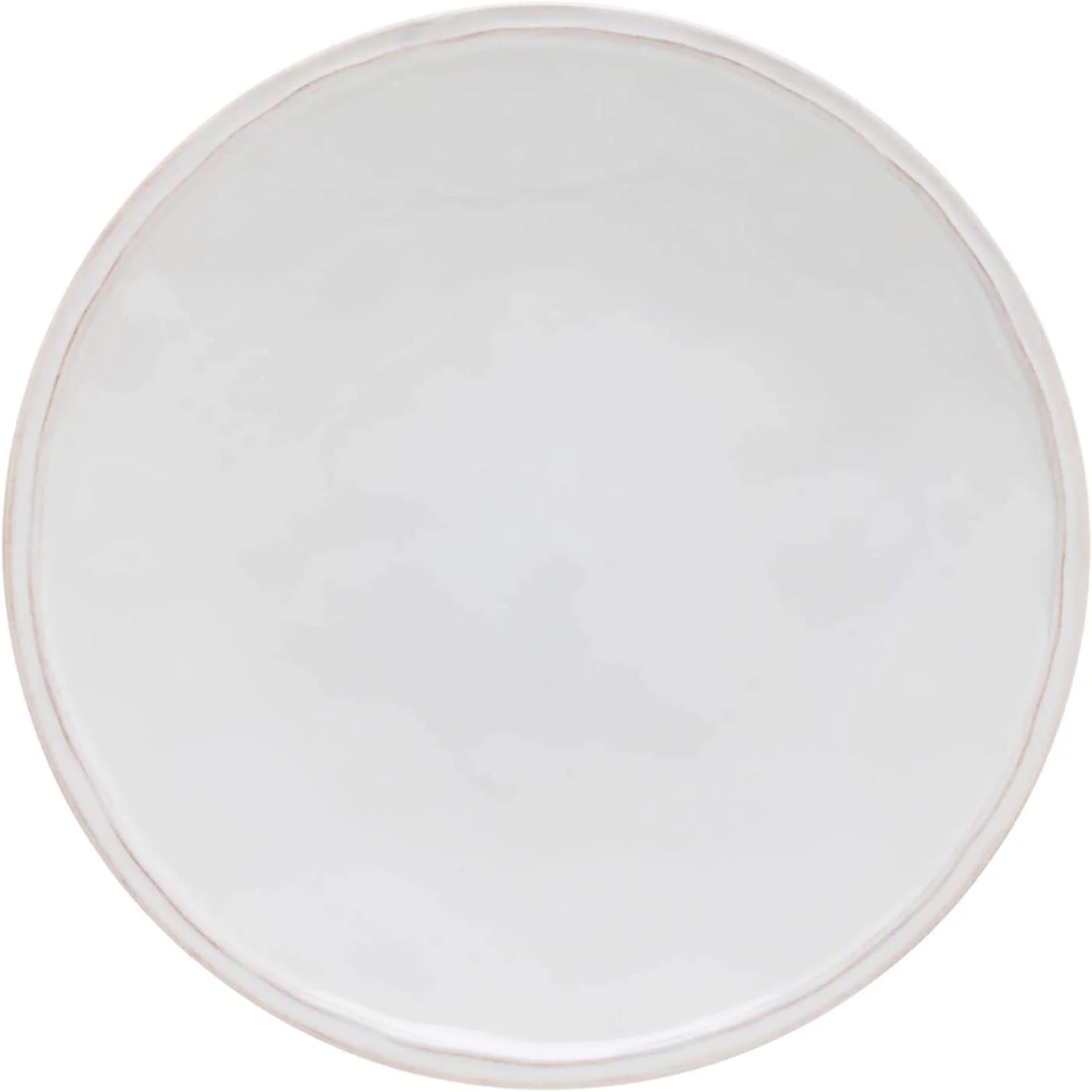 Ceramic Stoneware 11'' Dinner Plate - Fontana Collection, White | Microwave & Dishwasher Safe Dinnerware | Food Safe Glazing | Restaurant Quality Tableware