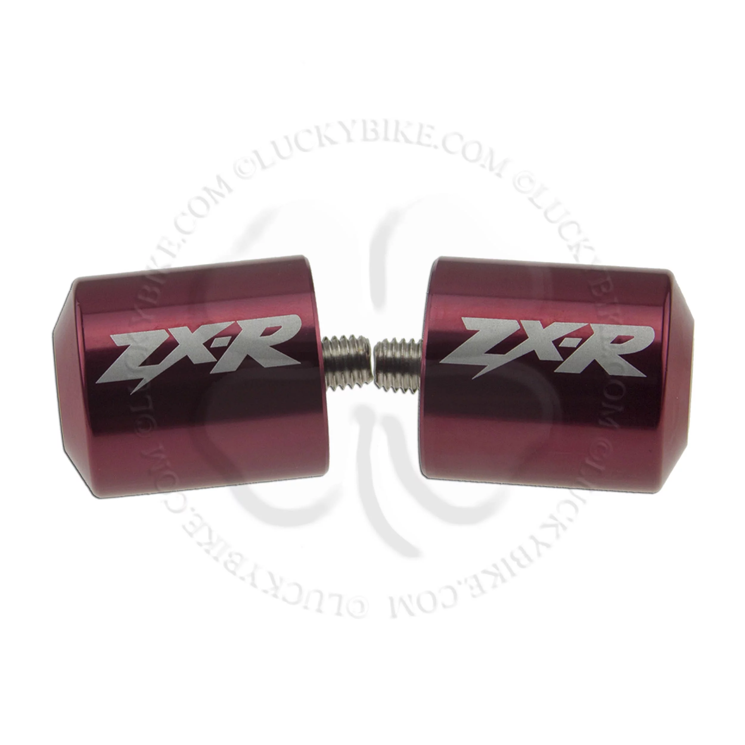Set Kawasaki ZX-R Logo Bar Ends Caps ZZR ZRX ZX7R ZX9R ZX12R 600 1100 1200 ZRX