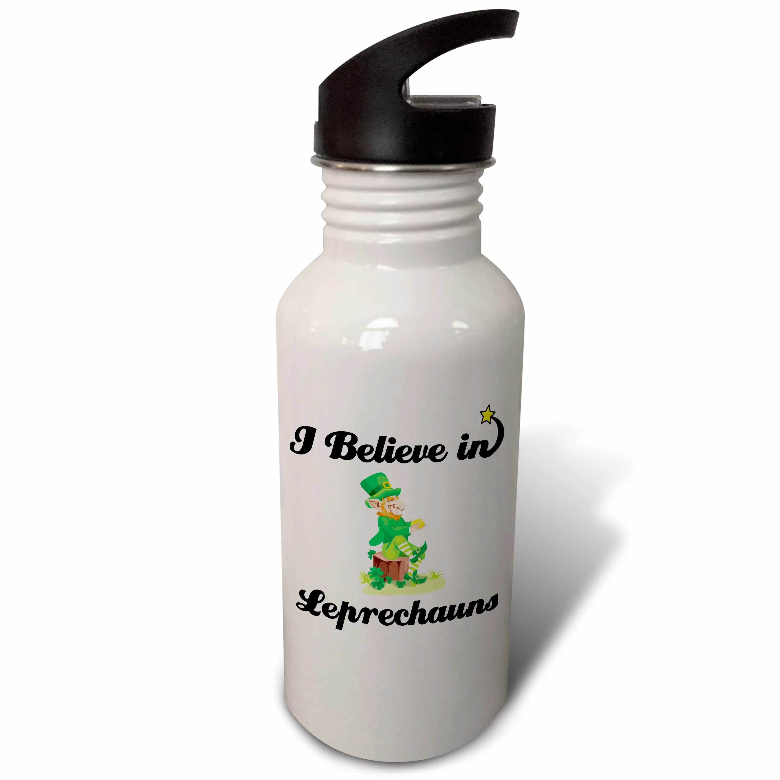 I Believe In Leprechauns 21 oz Sports Water Bottle wb-105303-1