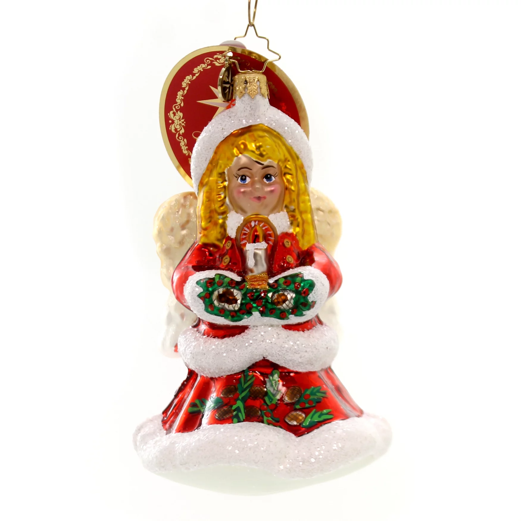 Christopher Radko ON THE WINGS OF CHRISTMAS Glass Angel Candle 1019481