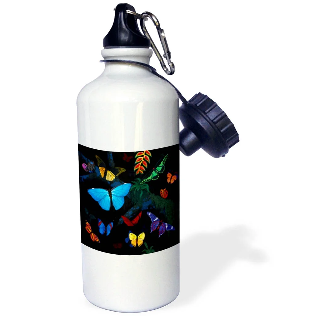 RAINFOREST BUTTERFLIES 21 oz Sports Water Bottle wb-3221-1