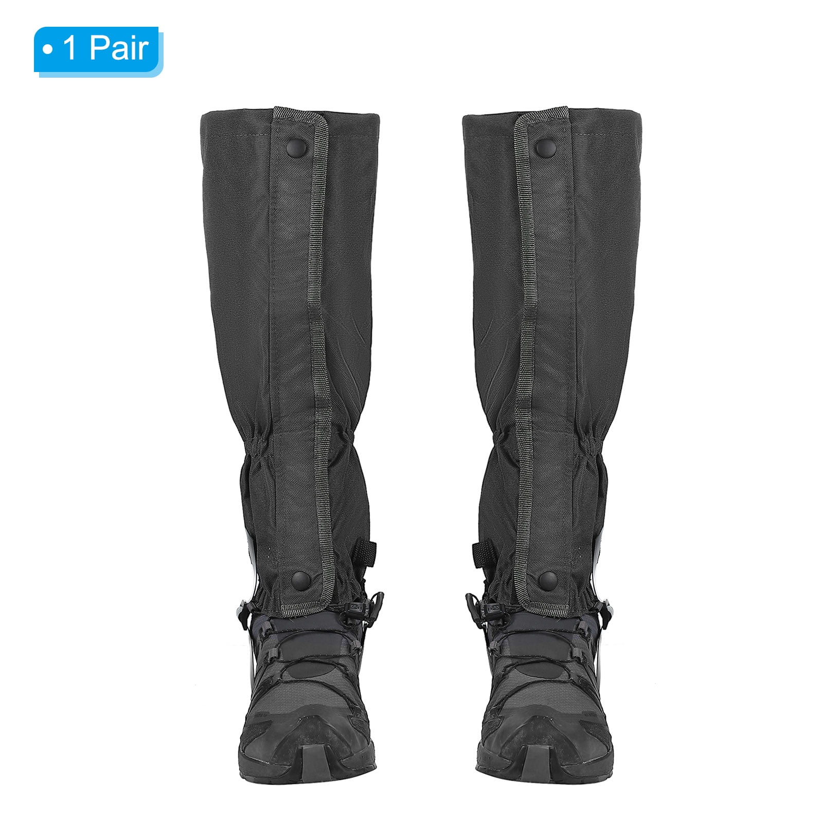 Uxcell Leg Gaiters Waterproof Shoe Covers Hiking Boot Gaiters Black M