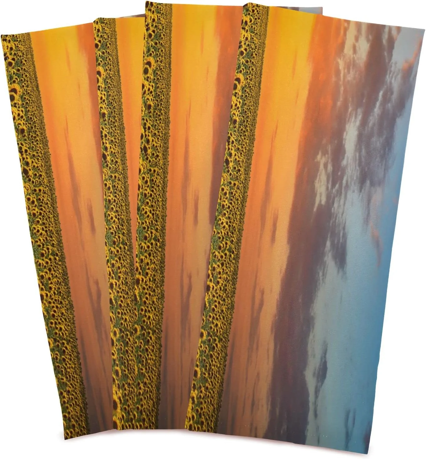 GZHJMY Field of Blooming Sunflowers Kitchen Towels Set of 4 Dishcloths Hand Towels Tea Towels Ultra Absorbent for Cleaning Washing Drying Dishes Tableware 28'' x 18''
