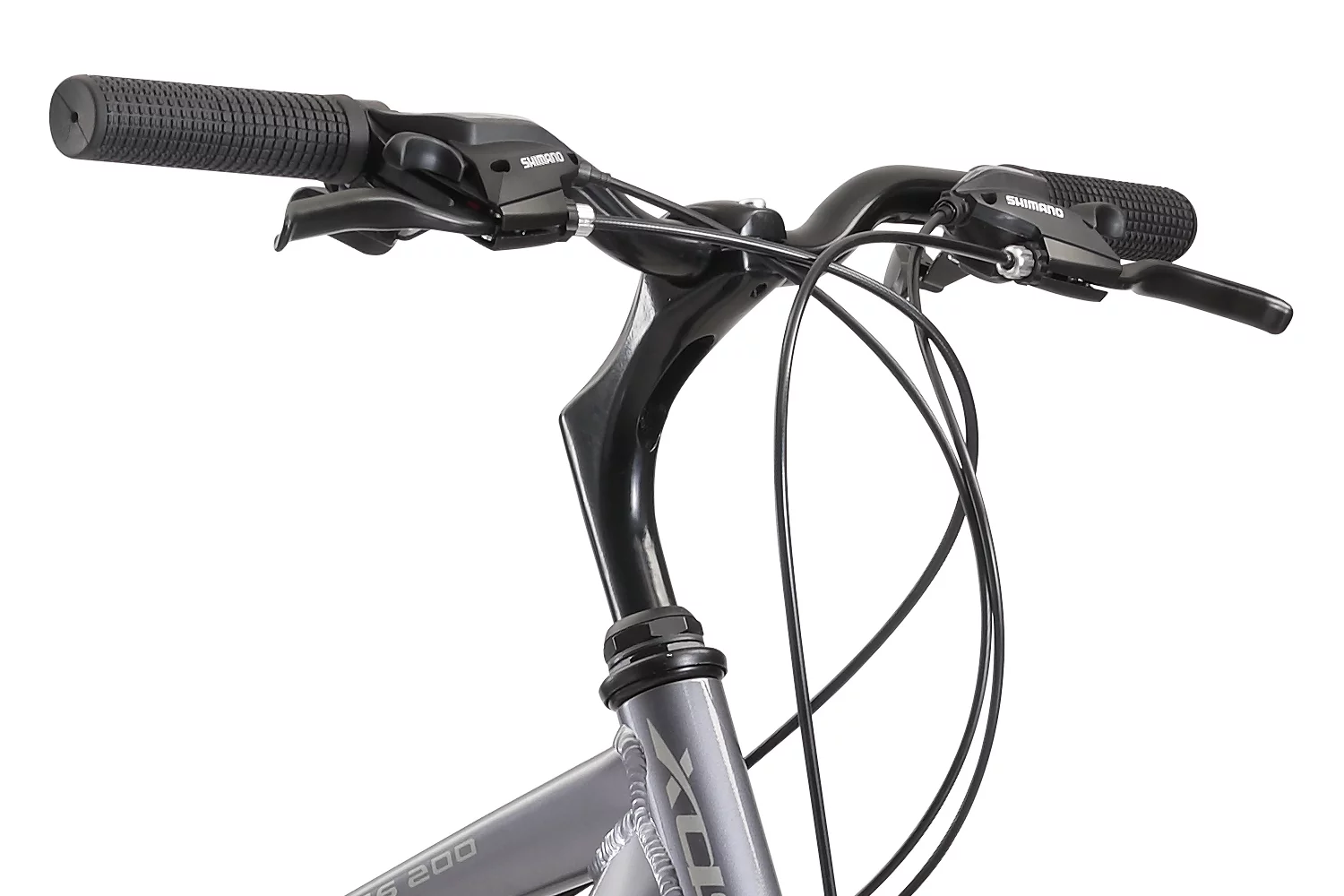 XDS Cross 200 21sp, Men's 700C Hybrid City Commuter Bike, Color:  Matt Black, Frame Size: 15