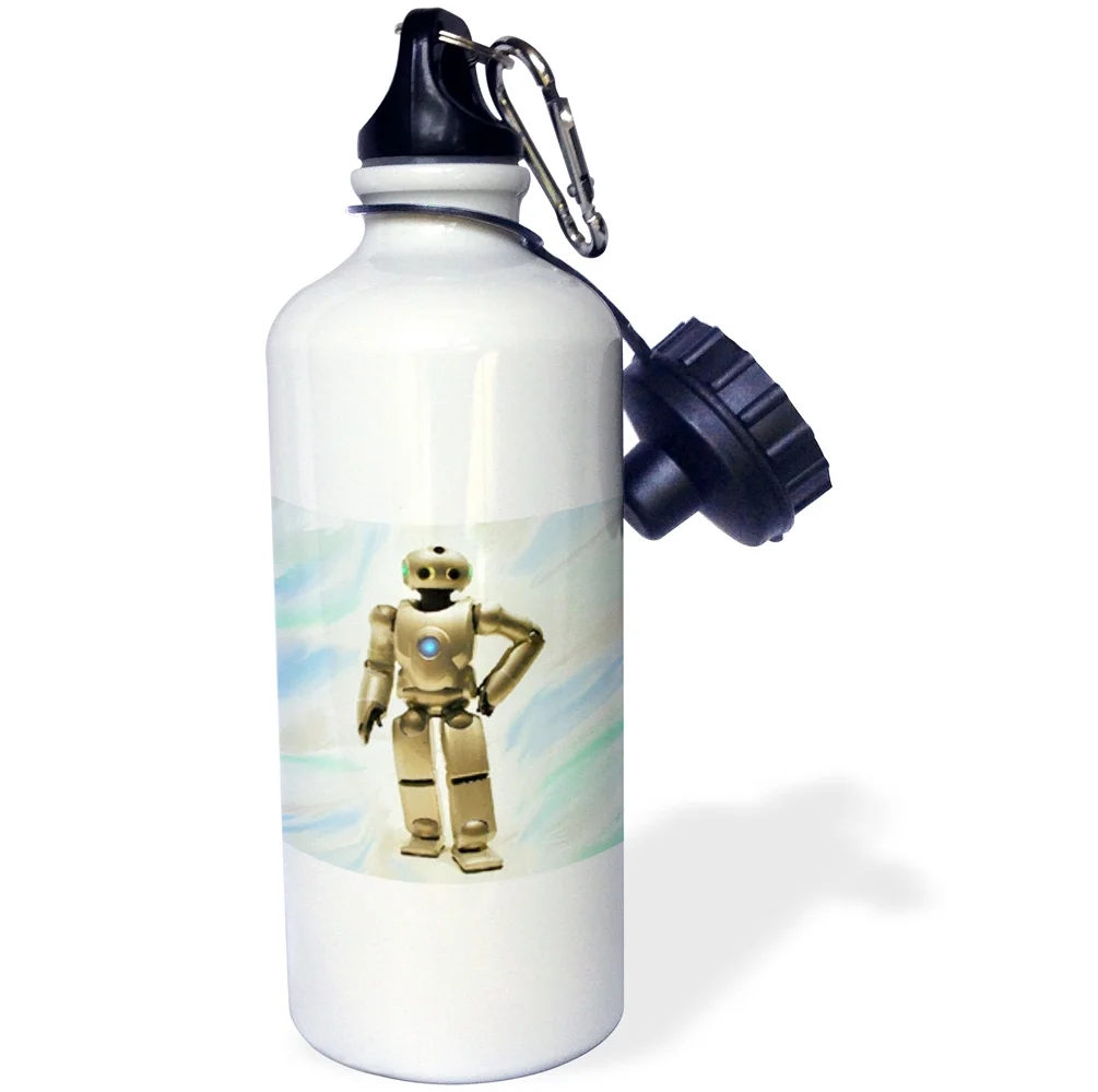 3dRose Robot, Sports Water Bottle, 21oz