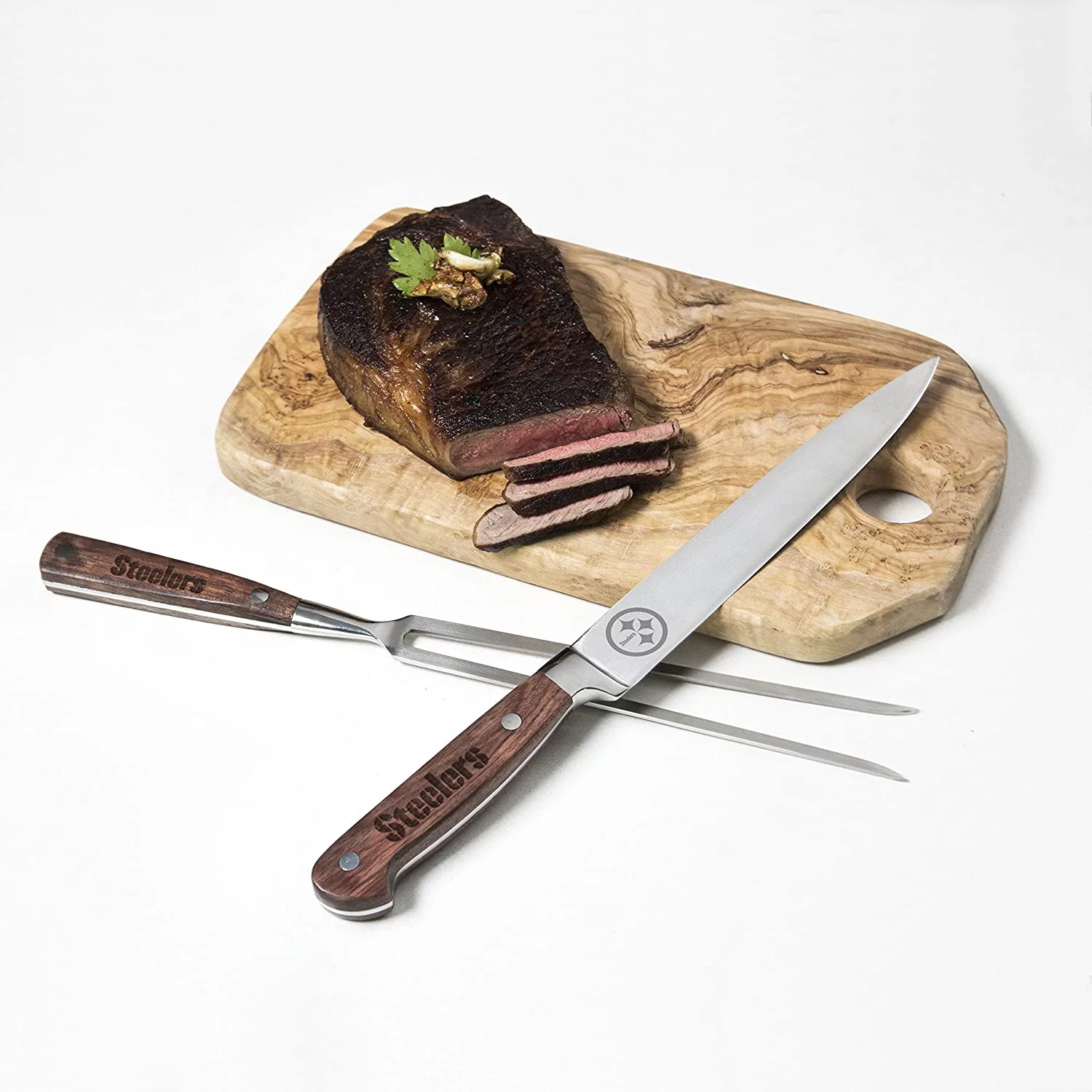 Sports Vault - NFL 2-Piece Carving Set, Pittsburgh Steelers
