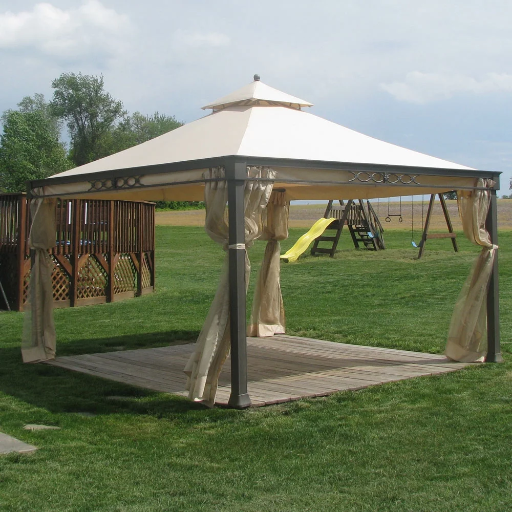 Garden Winds Replacement Canopy Top for Shelter Island Gazebo - Riplock 350