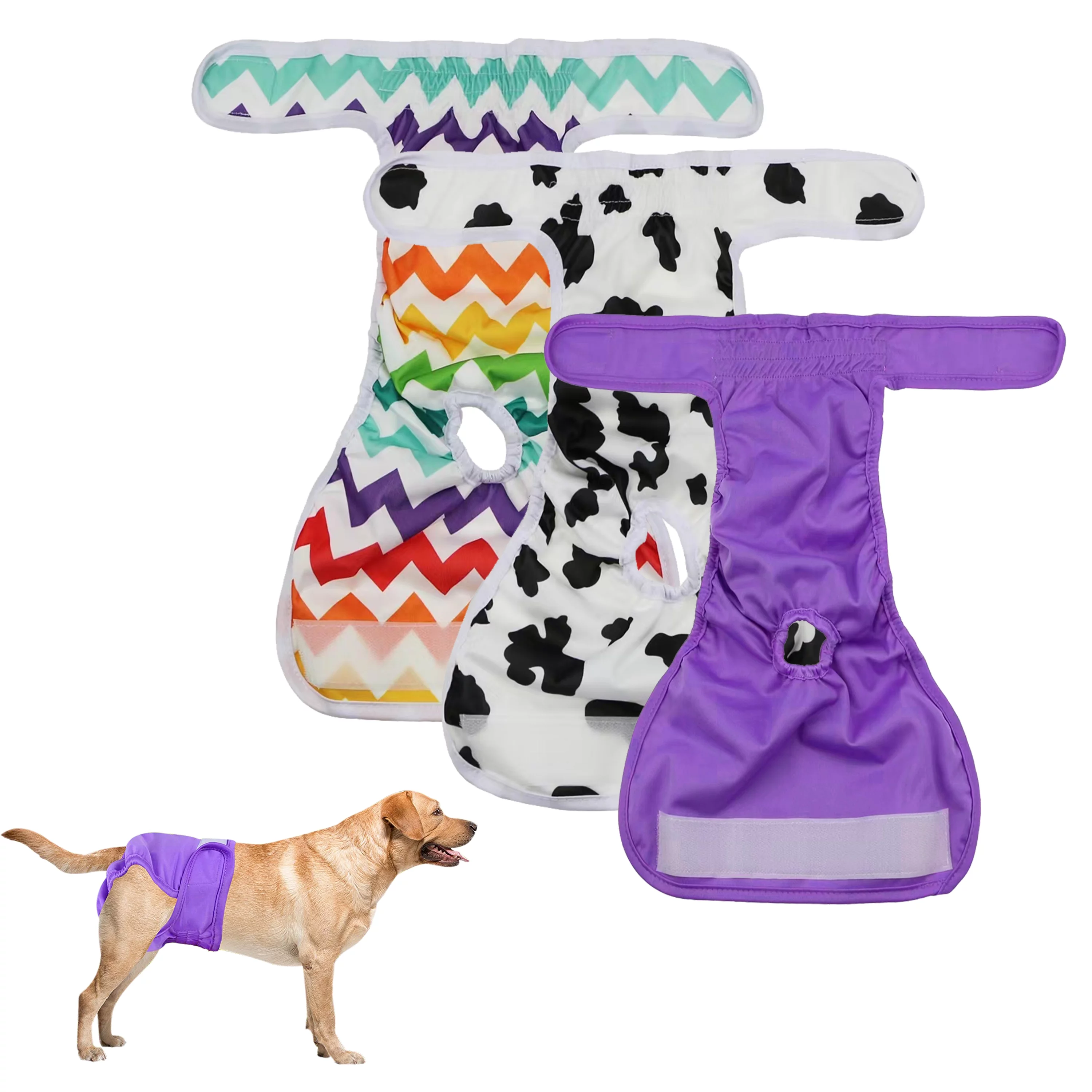 Ltrototea Female Dog Diapers (3 Pack) - Female Dog Diapers For Heat Cycle, Doggy Diapers Female, Fashion Comfortable Puppy Diapers For Female Large