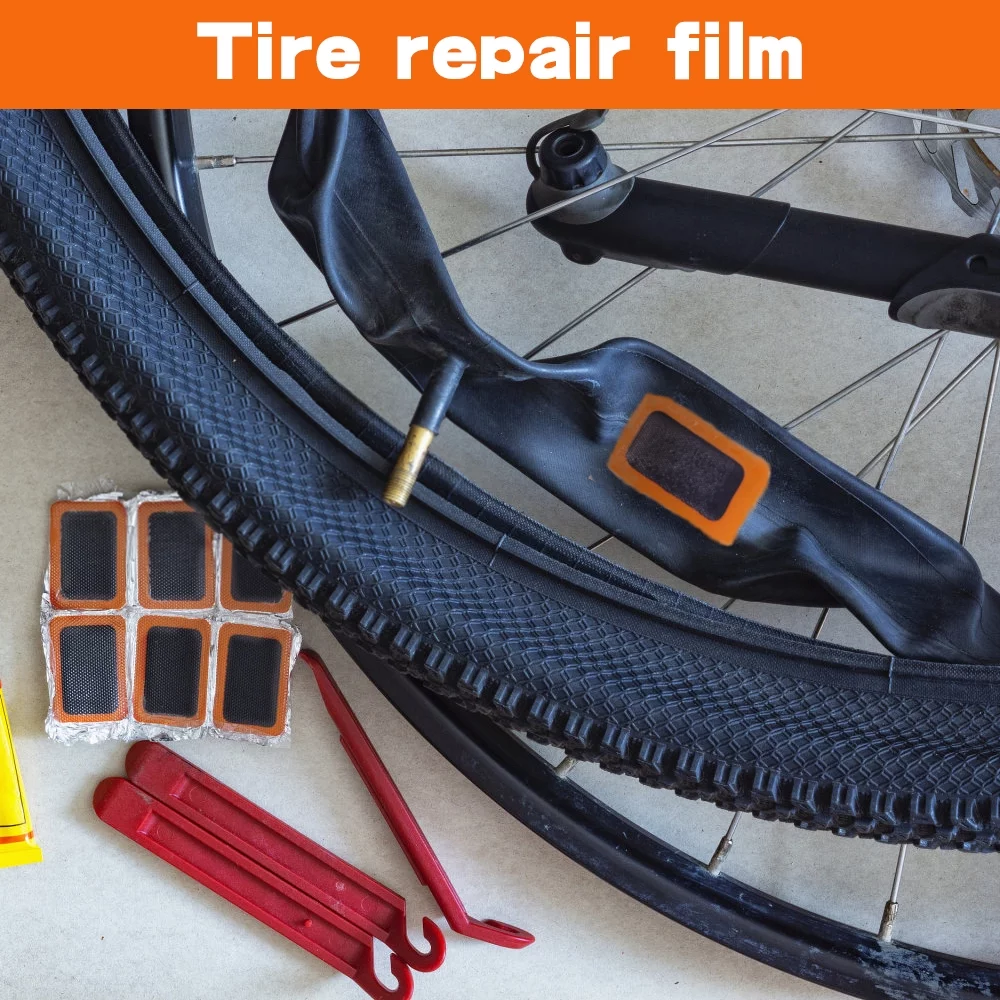 DFITO 48Pcs Bike Bicycle Tube Tire Tyre Cold Patch Repair Kit Puncture Repair Tools