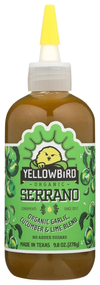 Yellowbird Serrano Pepper Hot Sauce, 9.8 Oz