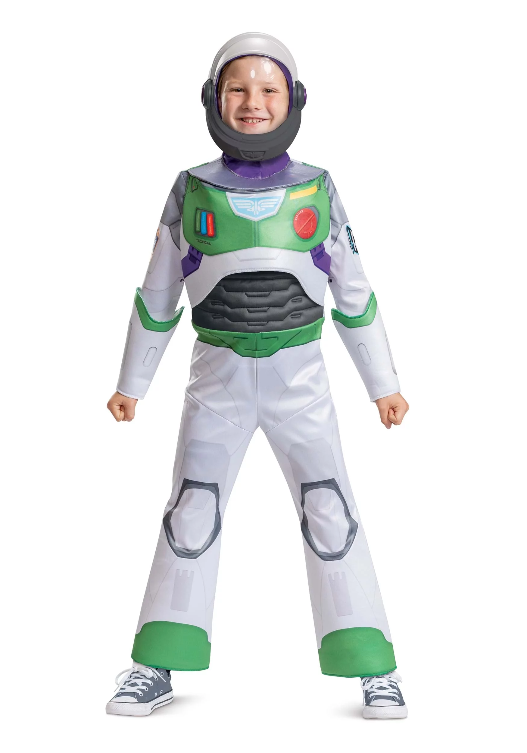 Disney Pixar Lightyear Buzz Space Ranger Costume for Kids, Deluxe Official Disney Lightyear Costume Outfit, Child Size Medium (7-8)