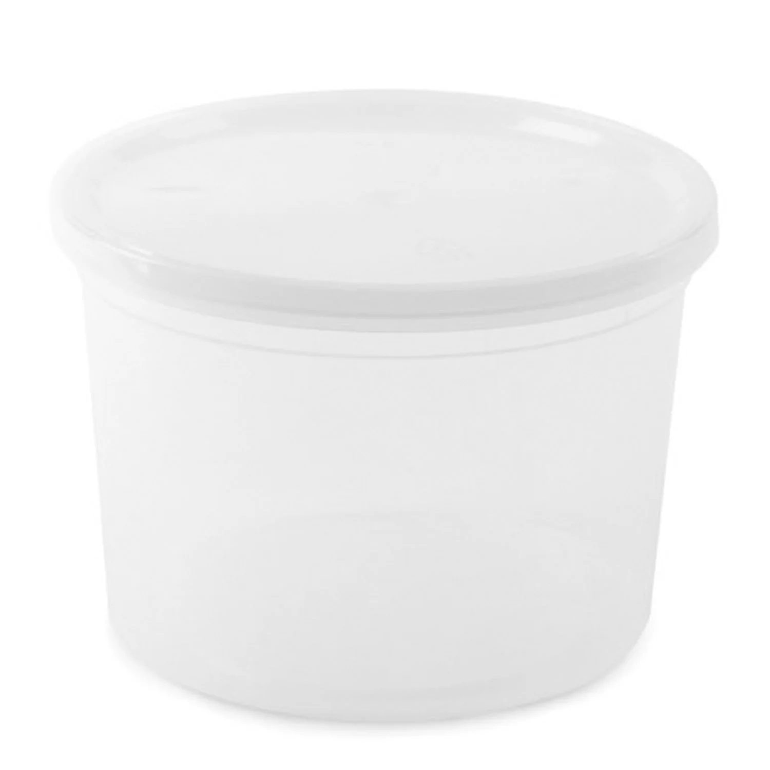 Vezee 64oz Deli Food Storage Containers with BPA-Free Plastic Soup Storage Cups (10 Qty)