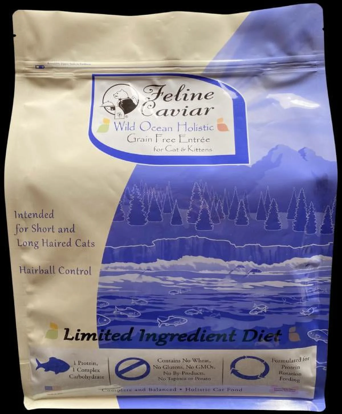 Feline Caviar Wild Ocean Grain Free Entre Dry Cat Food 11 lb
