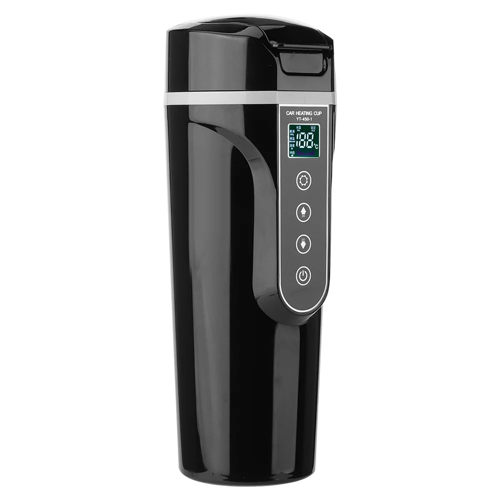 Nikou Electric Kettle - 12V Car No Water Leakage Water Heating Cup Temperature Control Cigarette Lighter Good Sealing