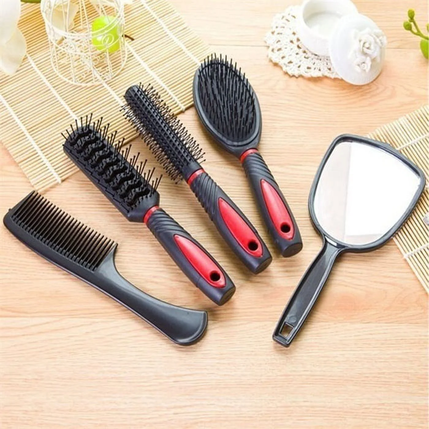 Nyidpsz 5Pcs Hair Brush Comb Set with Shelf Hair Styling Tools Hairdressing Combs Set Gift Professional Salon Products Brush
