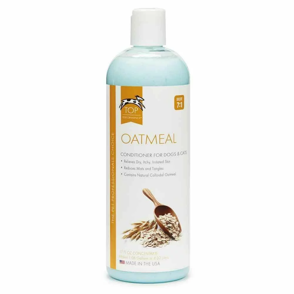 Natural Oatmeal Dog and Cat Conditioner Relieve Dry Irritated Itchy Flakey Skin (17 ounce)