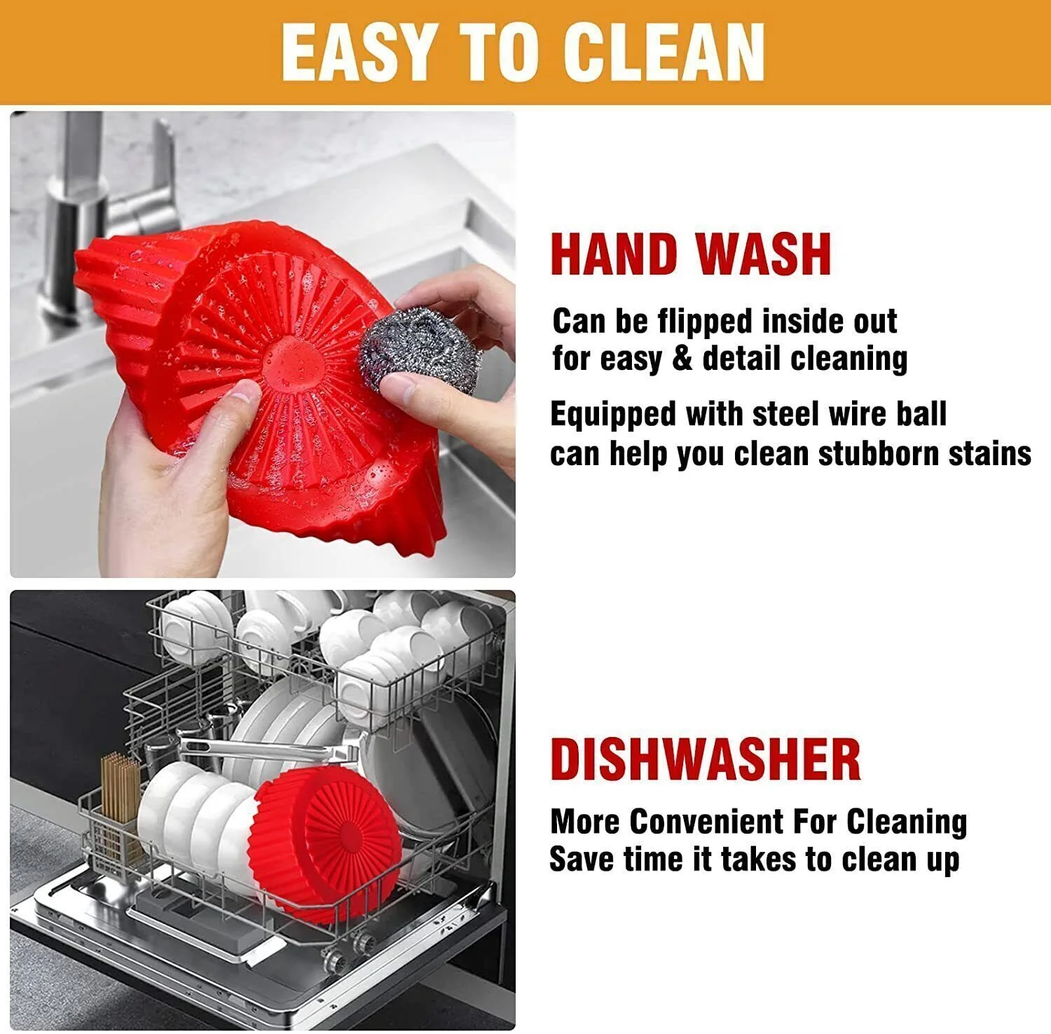 Air Fryer Silicone Pot Reusable Non-stick Air Fryer Silicone Liners Large USA