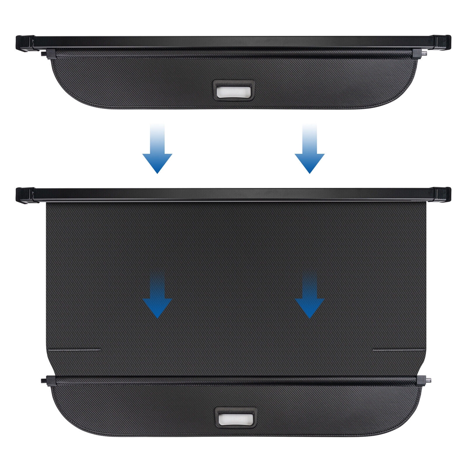 For Subaru Crosstrek 2024 Retractable Cargo Cover Rear Trunk Car Security Shade Privacy Luggage Cover Carbon Fiber Look