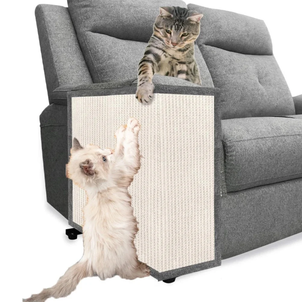 Sofa Side Protection Mat Couch Cat Scratch Pad Pet Sisal Scratch Carpet for Cats Durable Household Pet Supplies