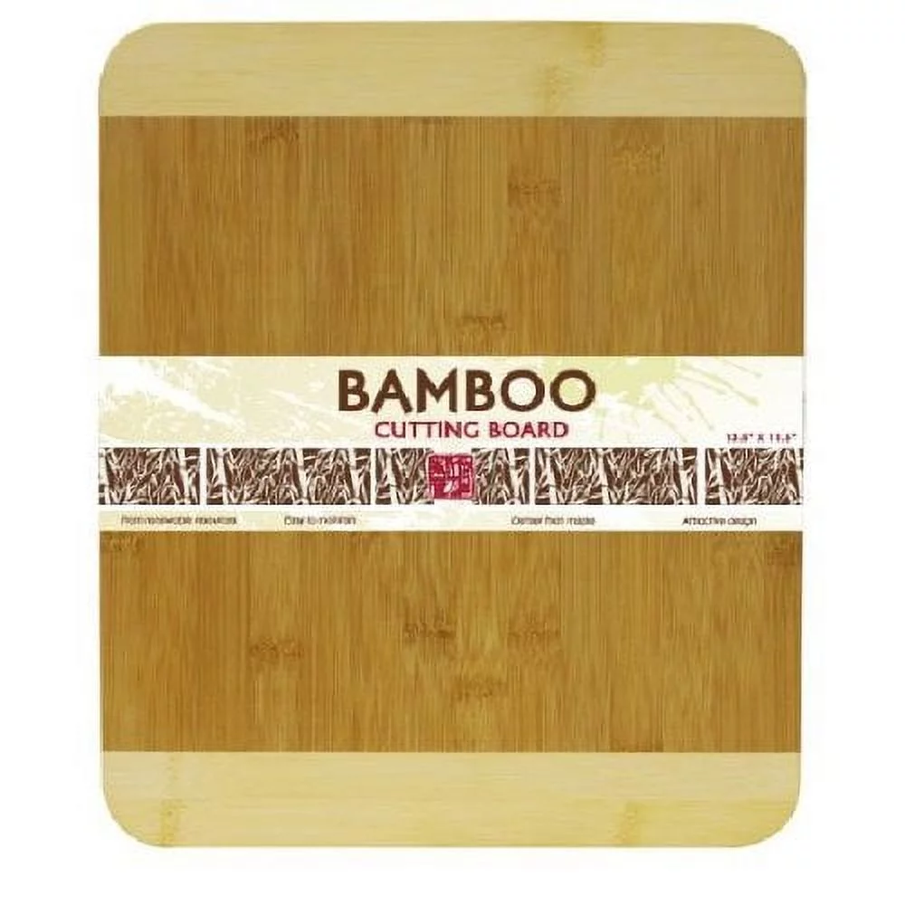 Home Basics Cutting Board Bamboo 13.5 by 11.5-Inch