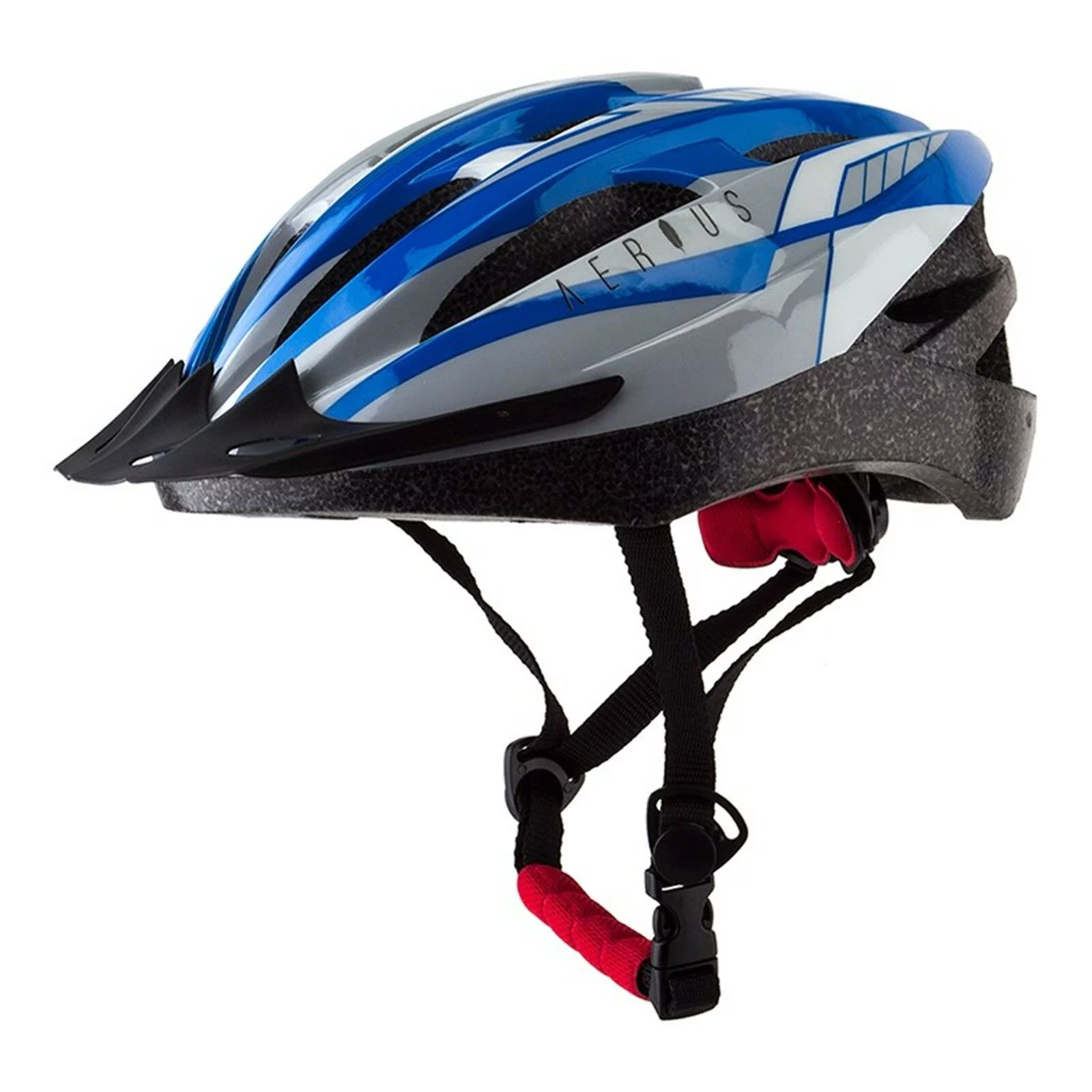 Aerius V19-Sport All-Purpose Helmet In-Mold Head Lock Fit Blue/Grey Medium/Large