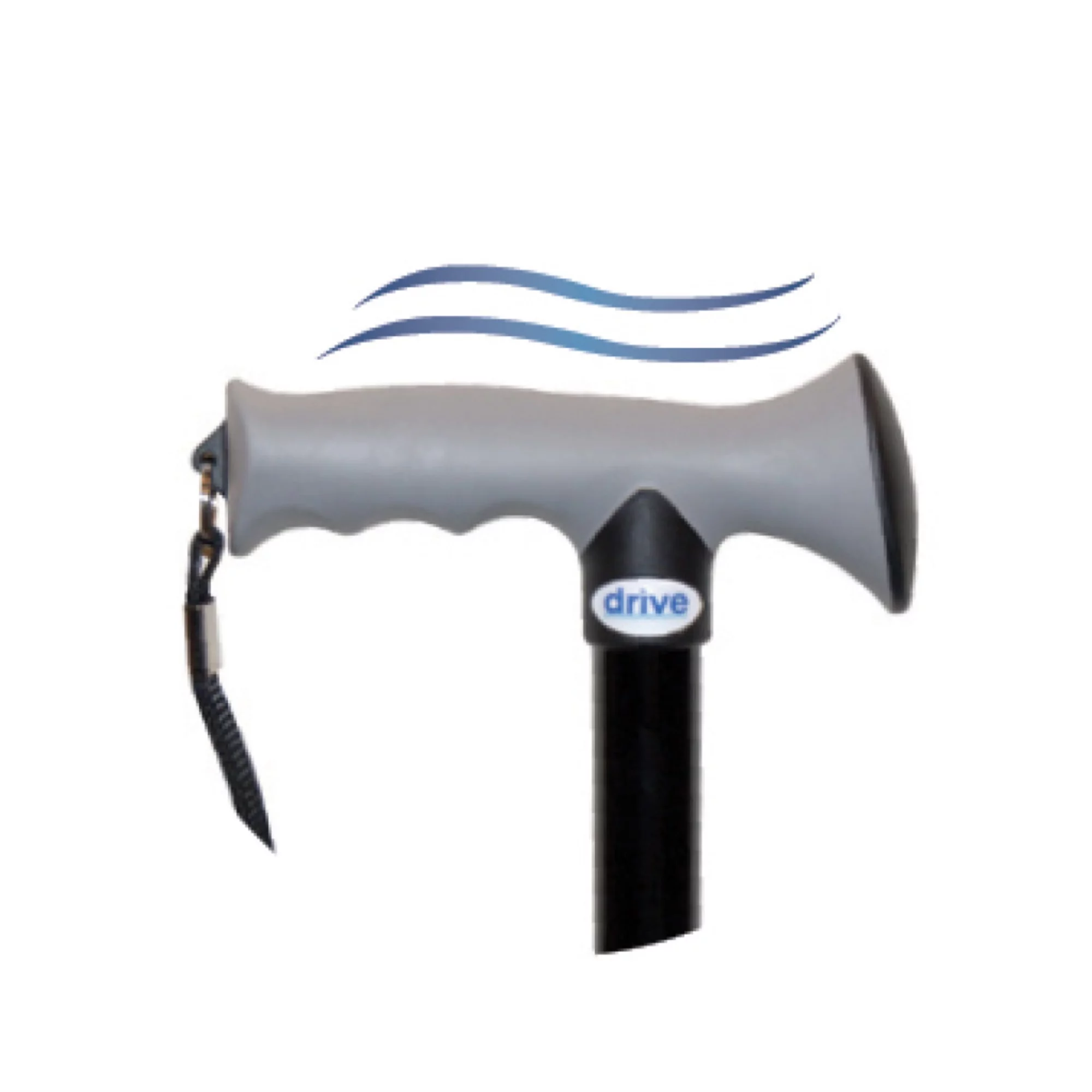 Drive Medical Adjustable Lightweight Folding Cane with Gel Hand Grip, Red Crackle