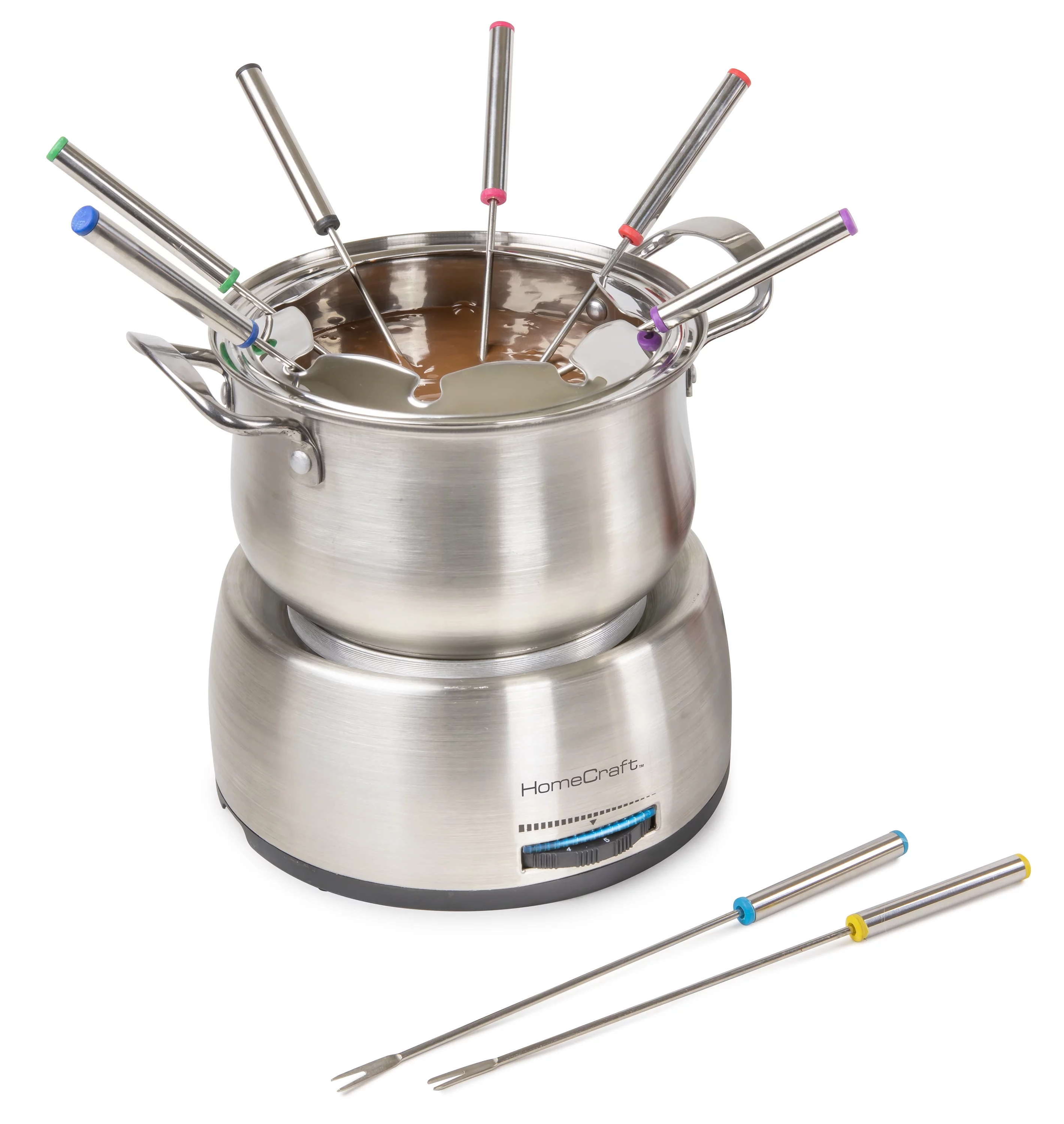 HomeCraft HCFP8SS 8-Cup Electric Fondue Set