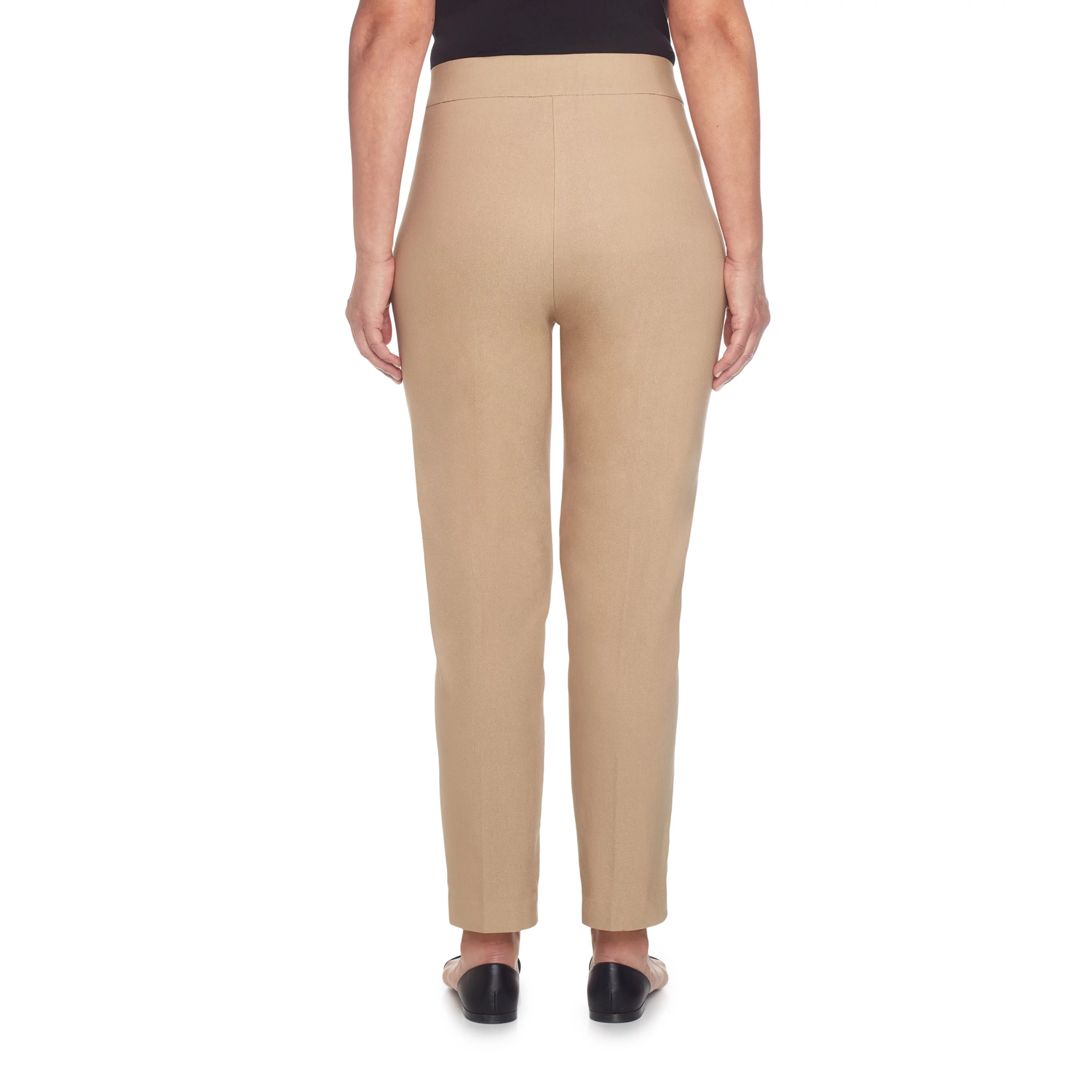 Alfred Dunner Womens Petite Classic Allure Fit Proportioned Pant With Elastic Comfort Waistband