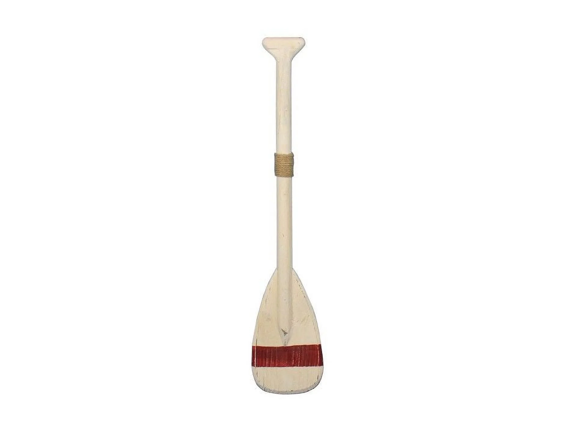 Handcrafted Decor  Wooden Manhattan Beach Decorative Rowing Boat Paddle with Hooks- 24 in.