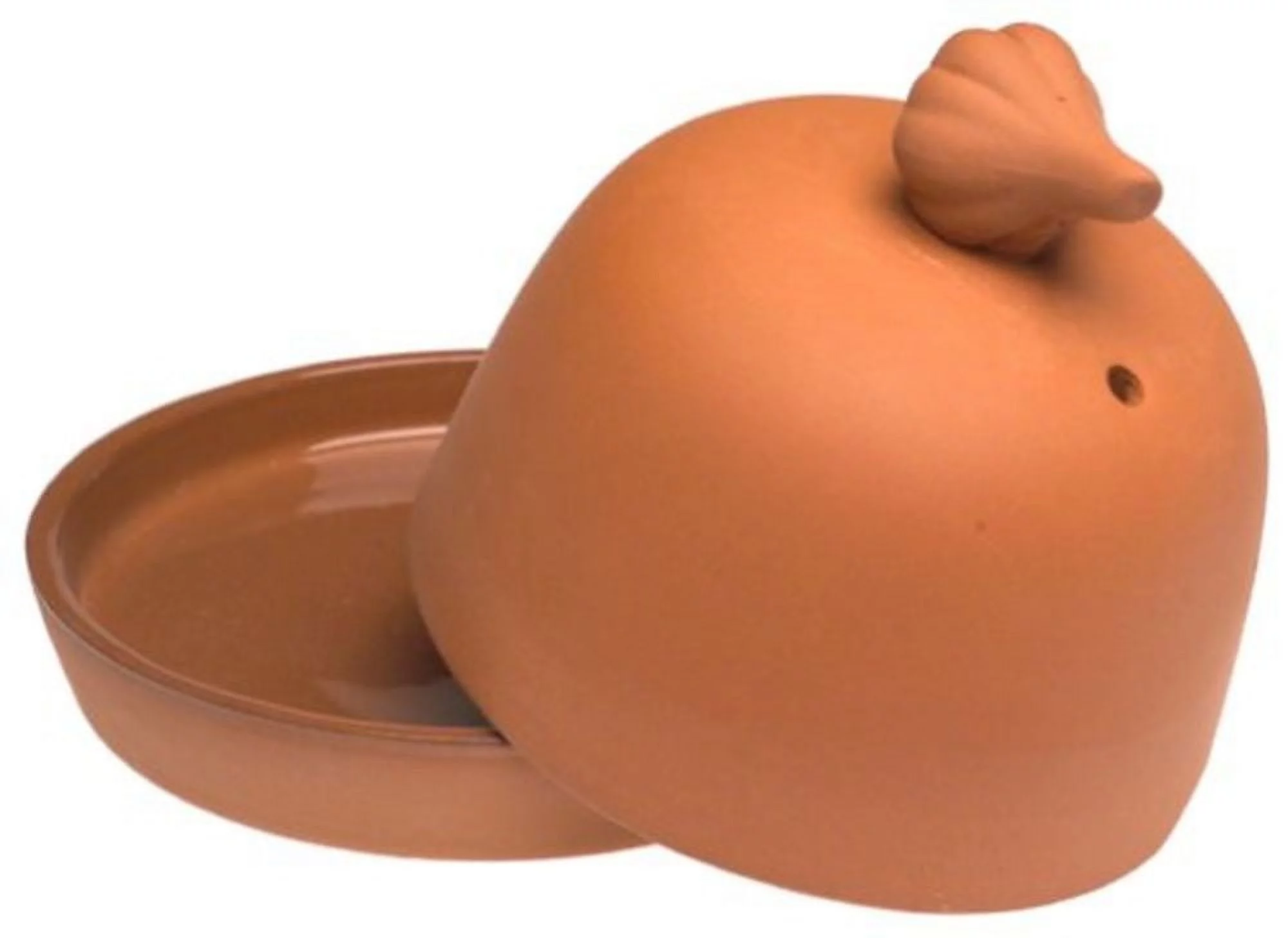 1157 Small Garlic Baker, Made of terra cotta with an attractive garlic-shaped handle By Norpro