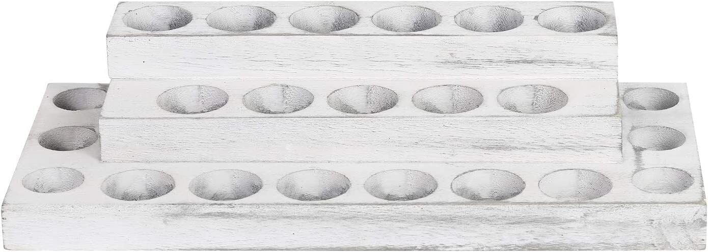 Essential Oils Storage Rack 3 Tiers Wooden Nail Polish Organizer Display Shelf