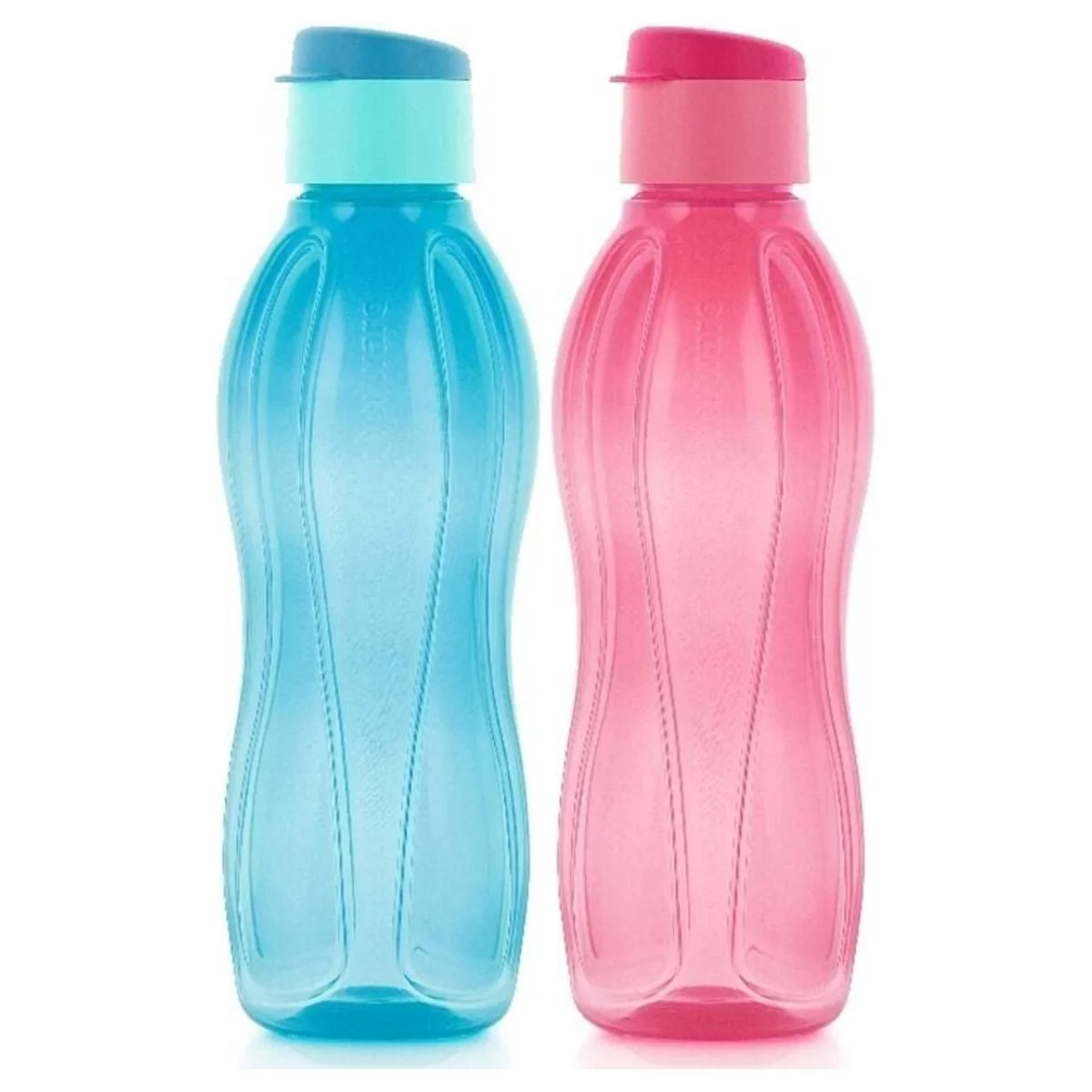 Tupperware 1 Ltr Flip top water bottle set of 2