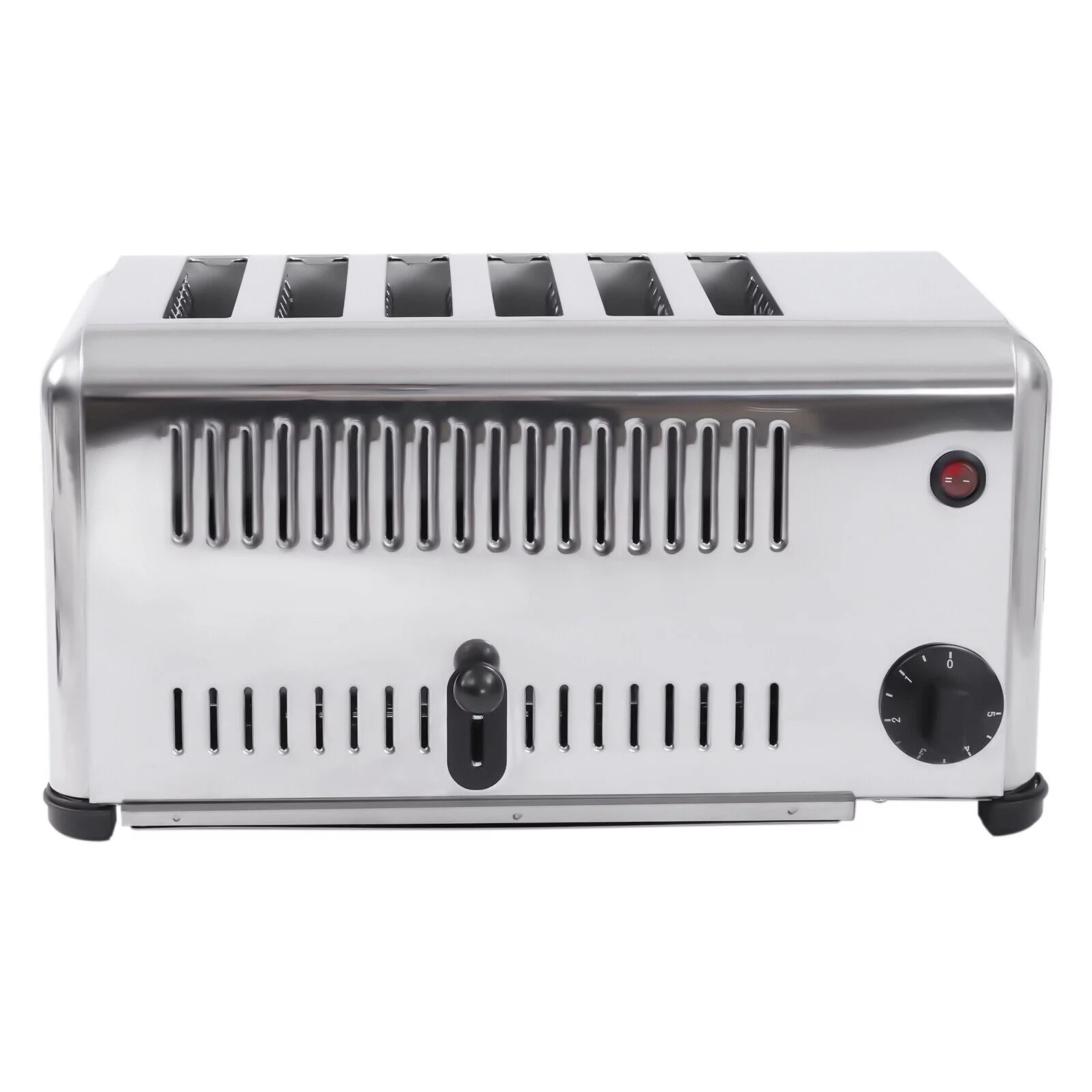 SHZICMY 1680w 6 Slices Pop-Up Electric Toaster Stainless Steel Toaster for Home Restaurant