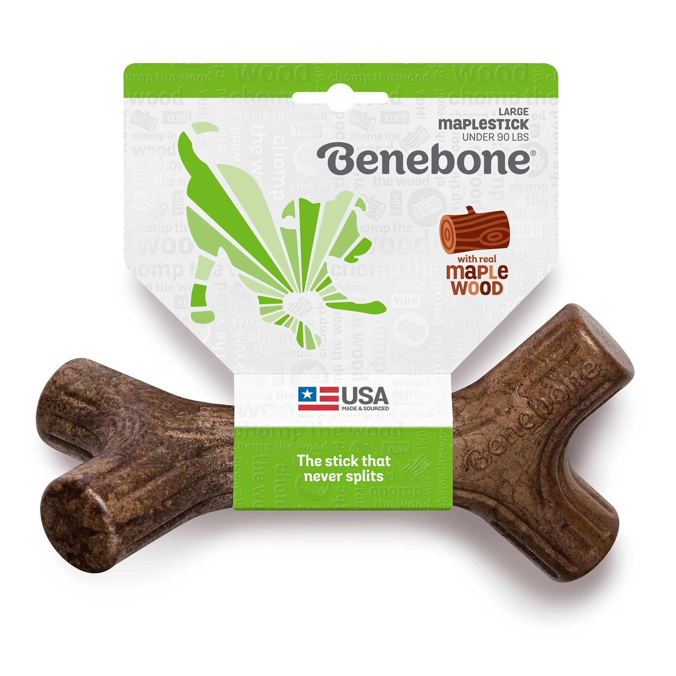 Benebone Maplestick Durable Dog Chew Toy, Large