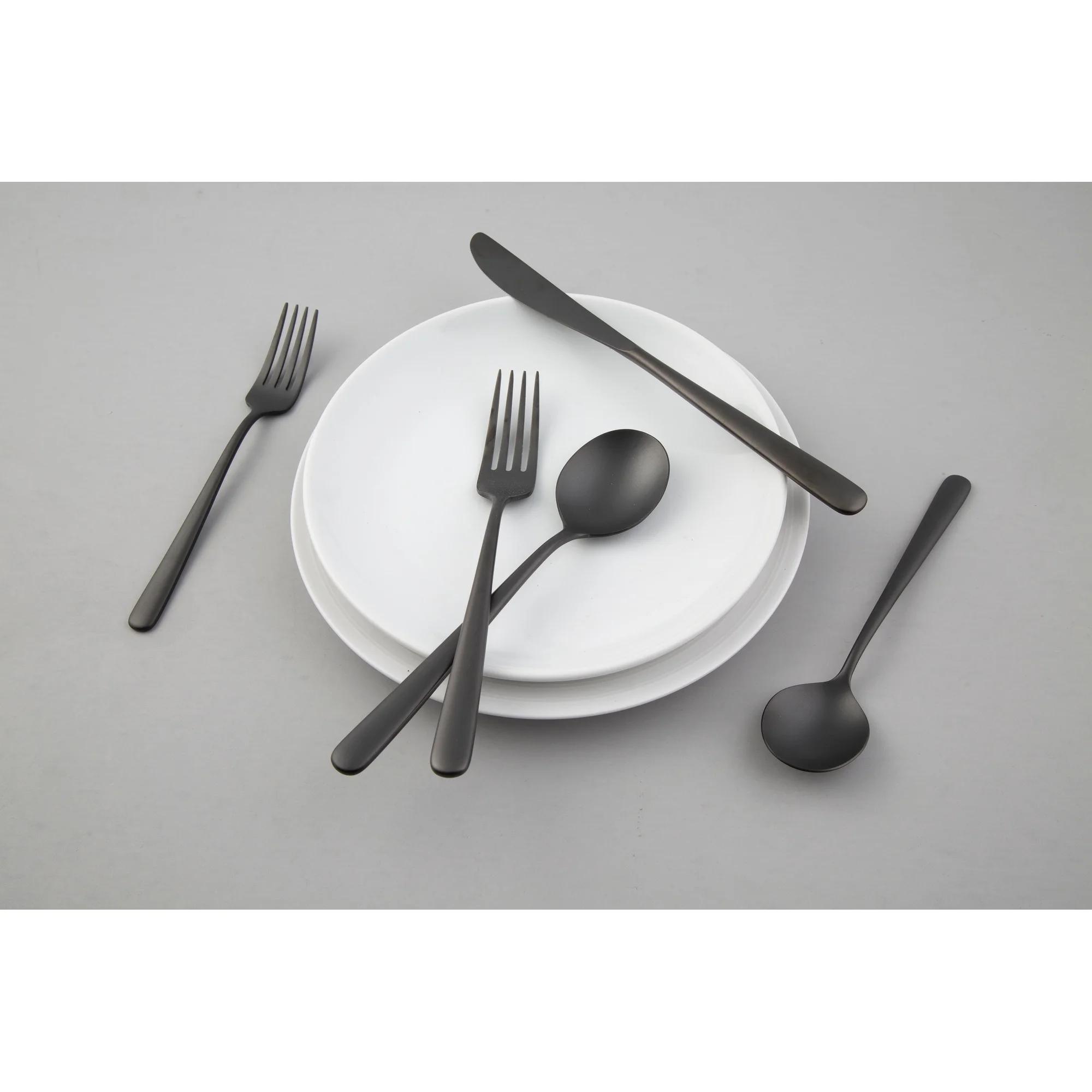 Cambridge Silversmiths Lorenn 20-Piece Flatware Set, Service for 4 - 20 Piece Copper Satin