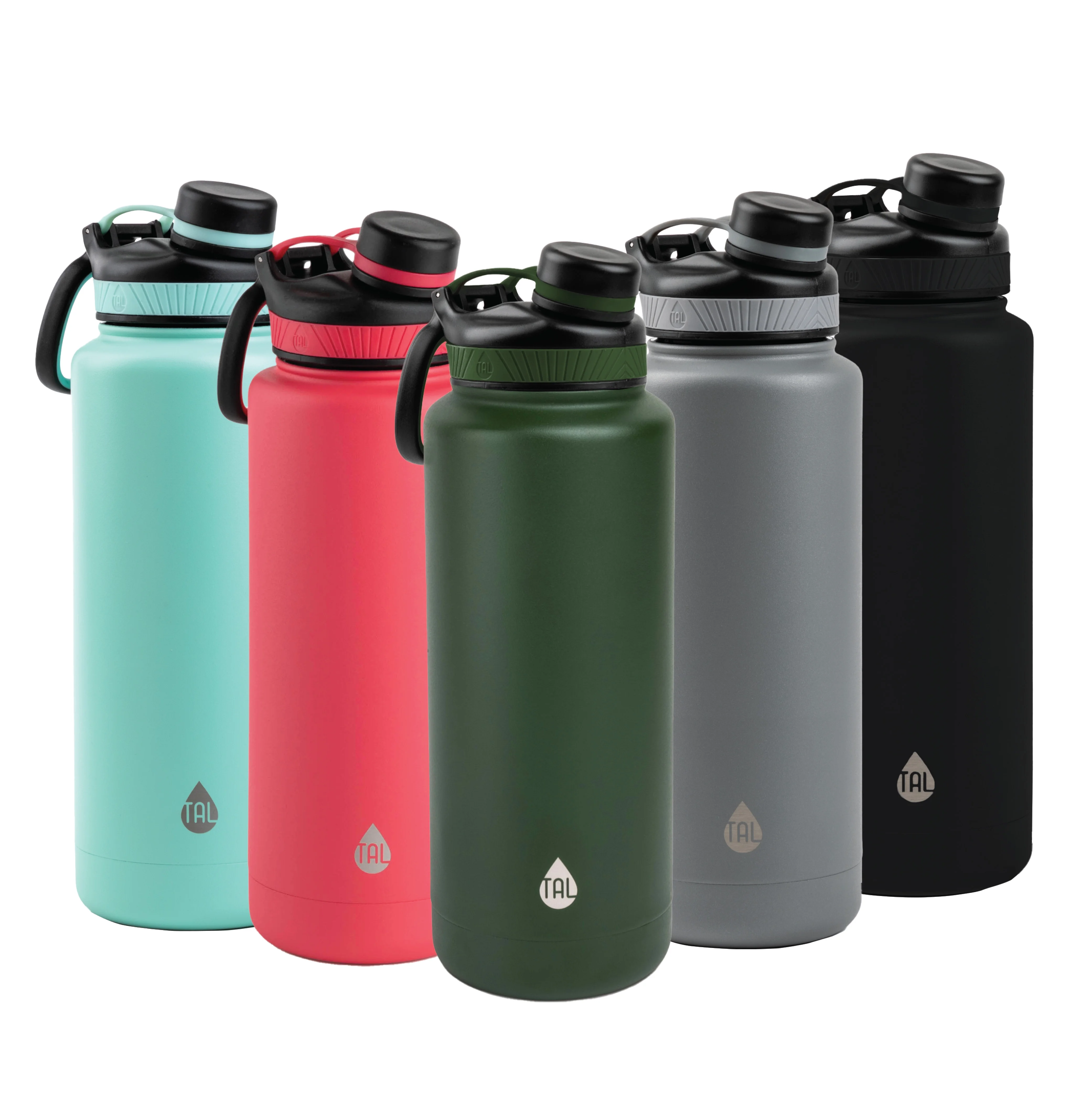TAL Stainless Steel Ranger Water Bottle 40oz, Bright Pink